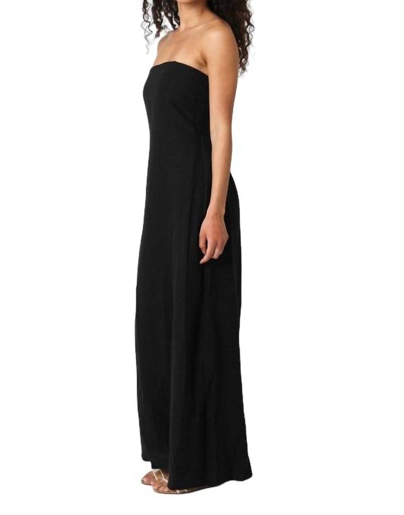 Strapless Maxi Dress In Black 7744991133756