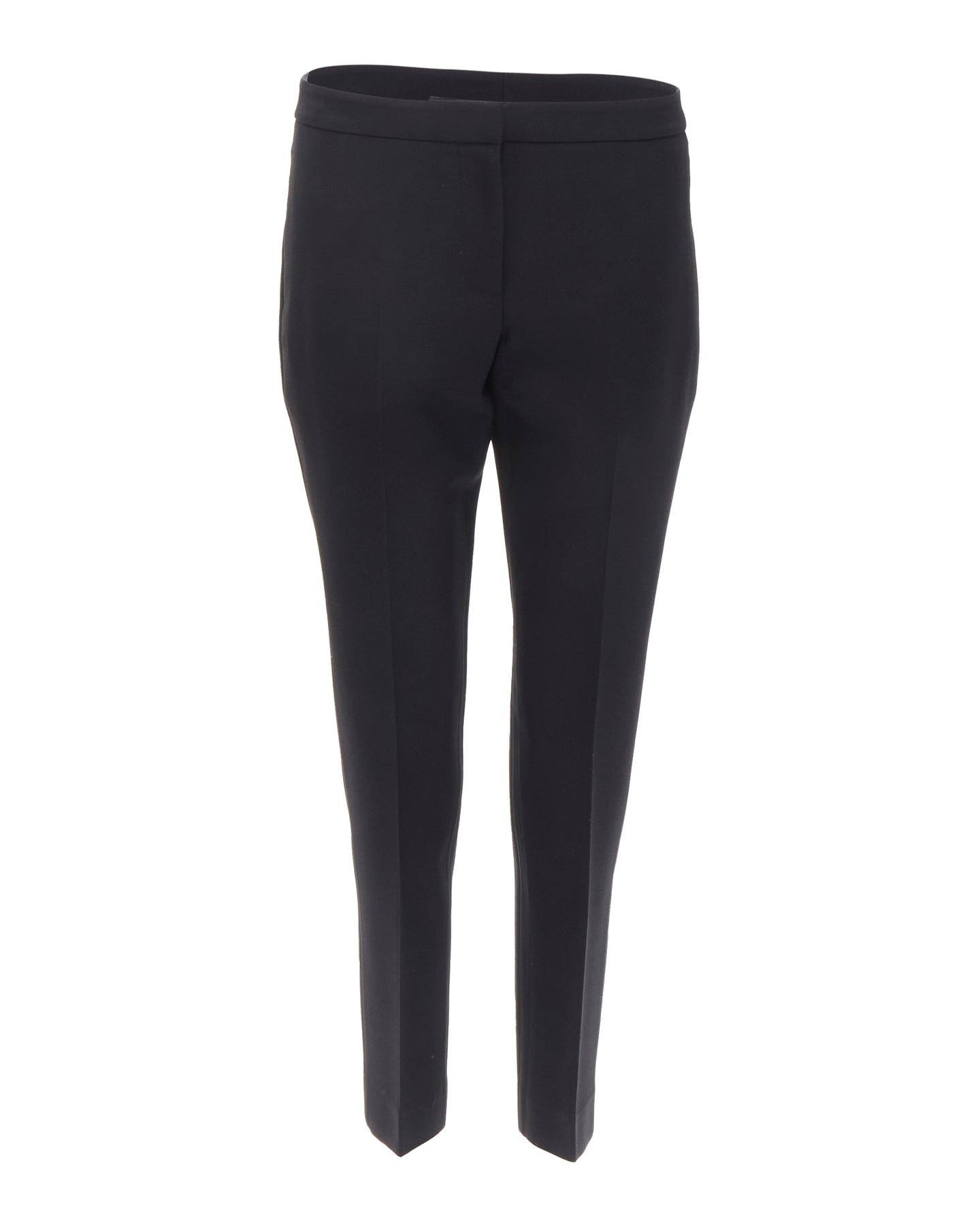 Alexander Mcqueen 2019 Wool Silk Black Minimal Tapered Trousers Pants It40 S 7826326945852