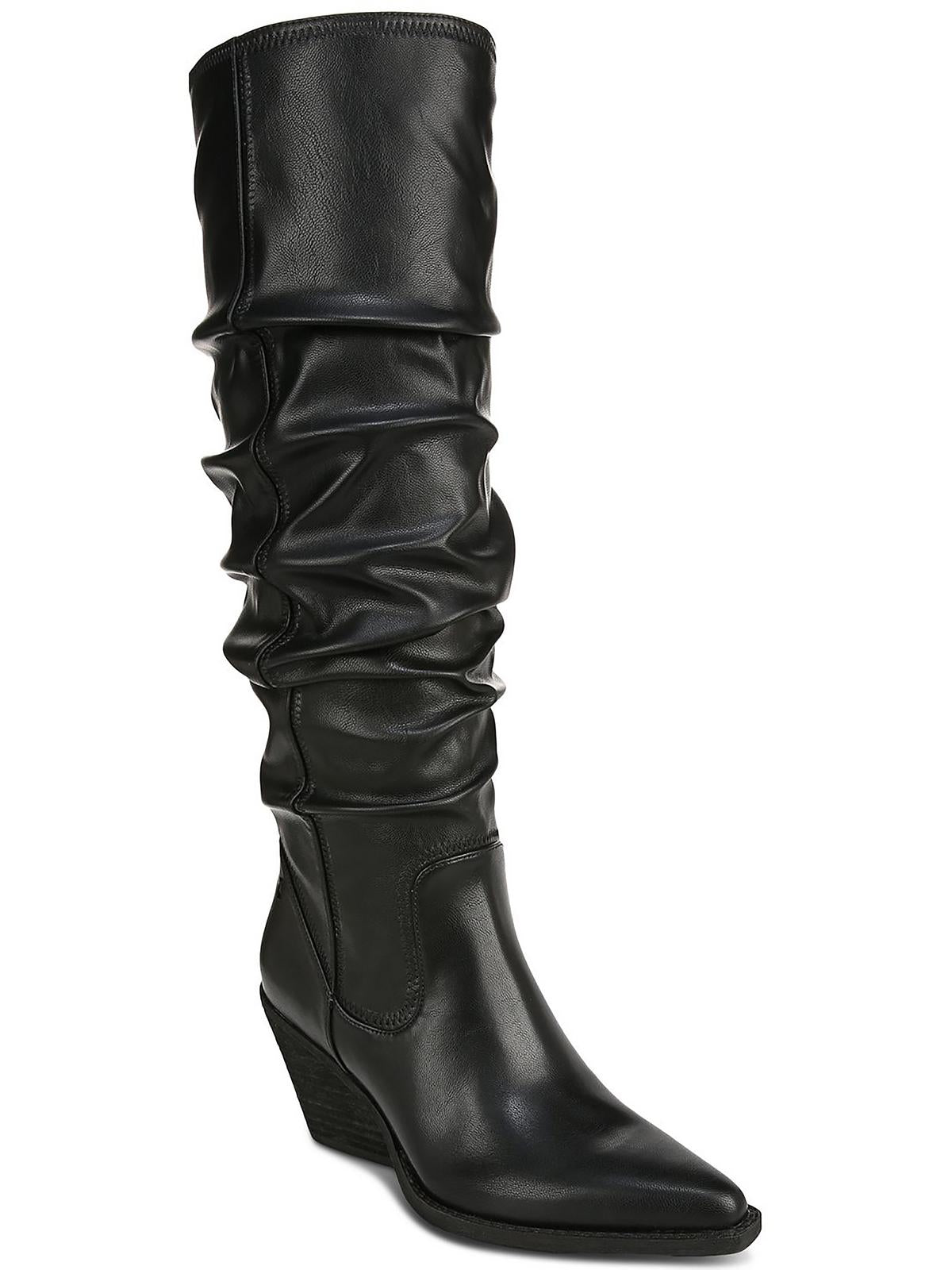 Riau Womens Faux Leather Wide Calf Knee-High Boots 7258429718588
