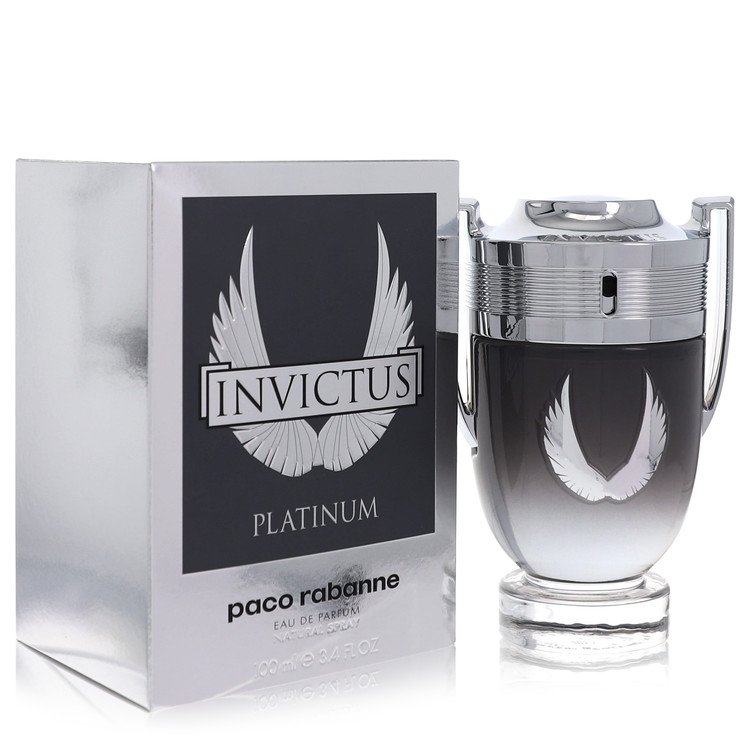 Invictus Platinum by Paco Rabanne Eau De Parfum Spray 3.4 oz Men