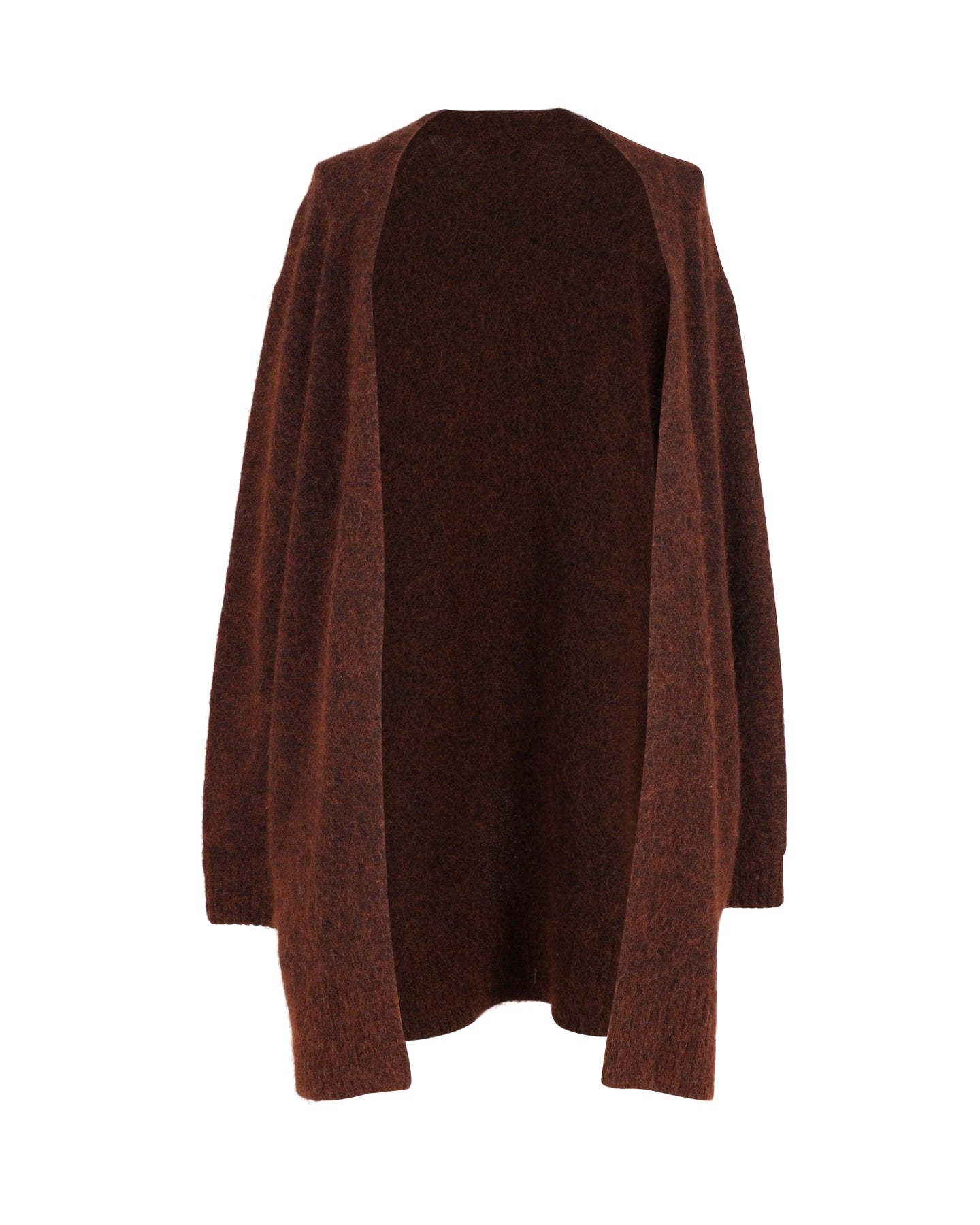 Acne Studios Open-Front Cardigan in Brown Wool