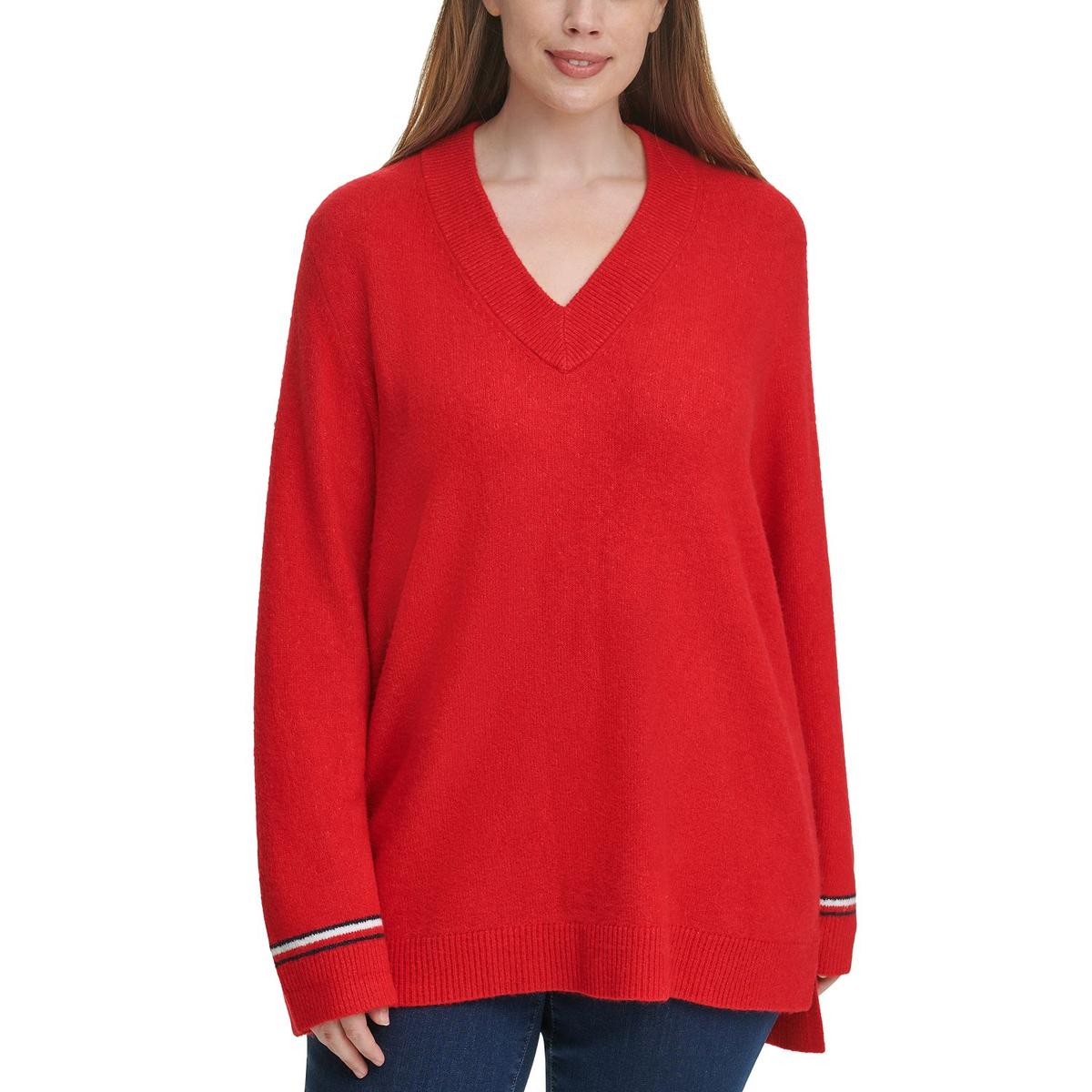 Plus V-Neck Cozy Pullover Sweater