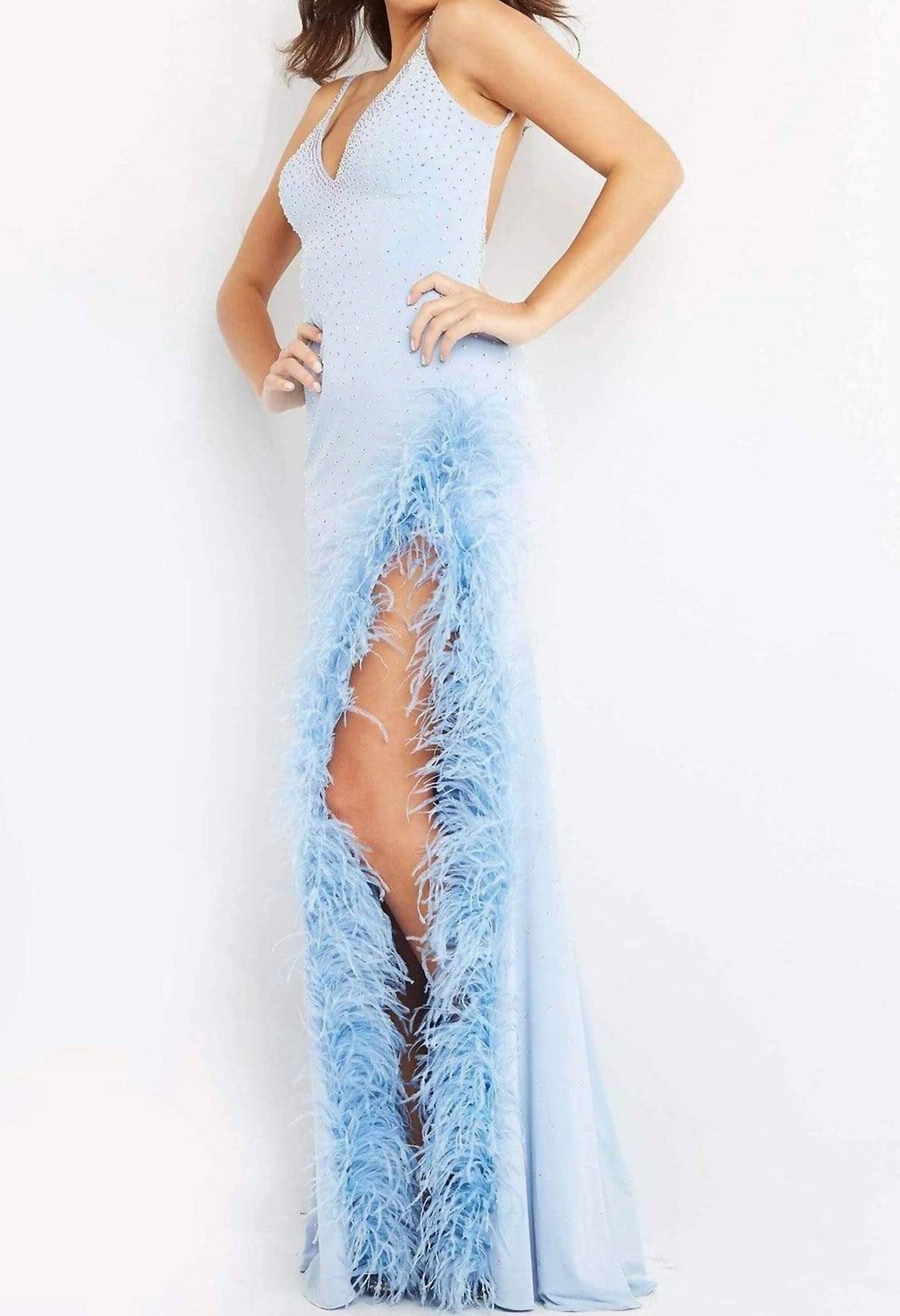 Prom Gown In Light Blue