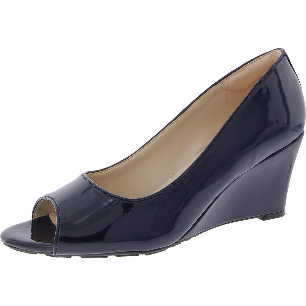 Coleen Padded Insole Patent Wedge Heels