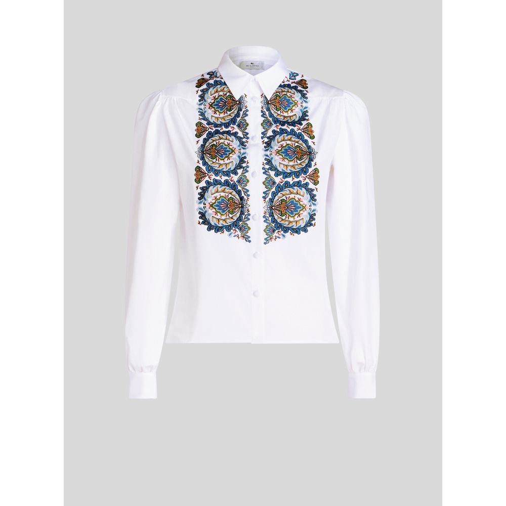 COTTON SHIRT WITH PAISLEY EMBROIDERY 7826207014972