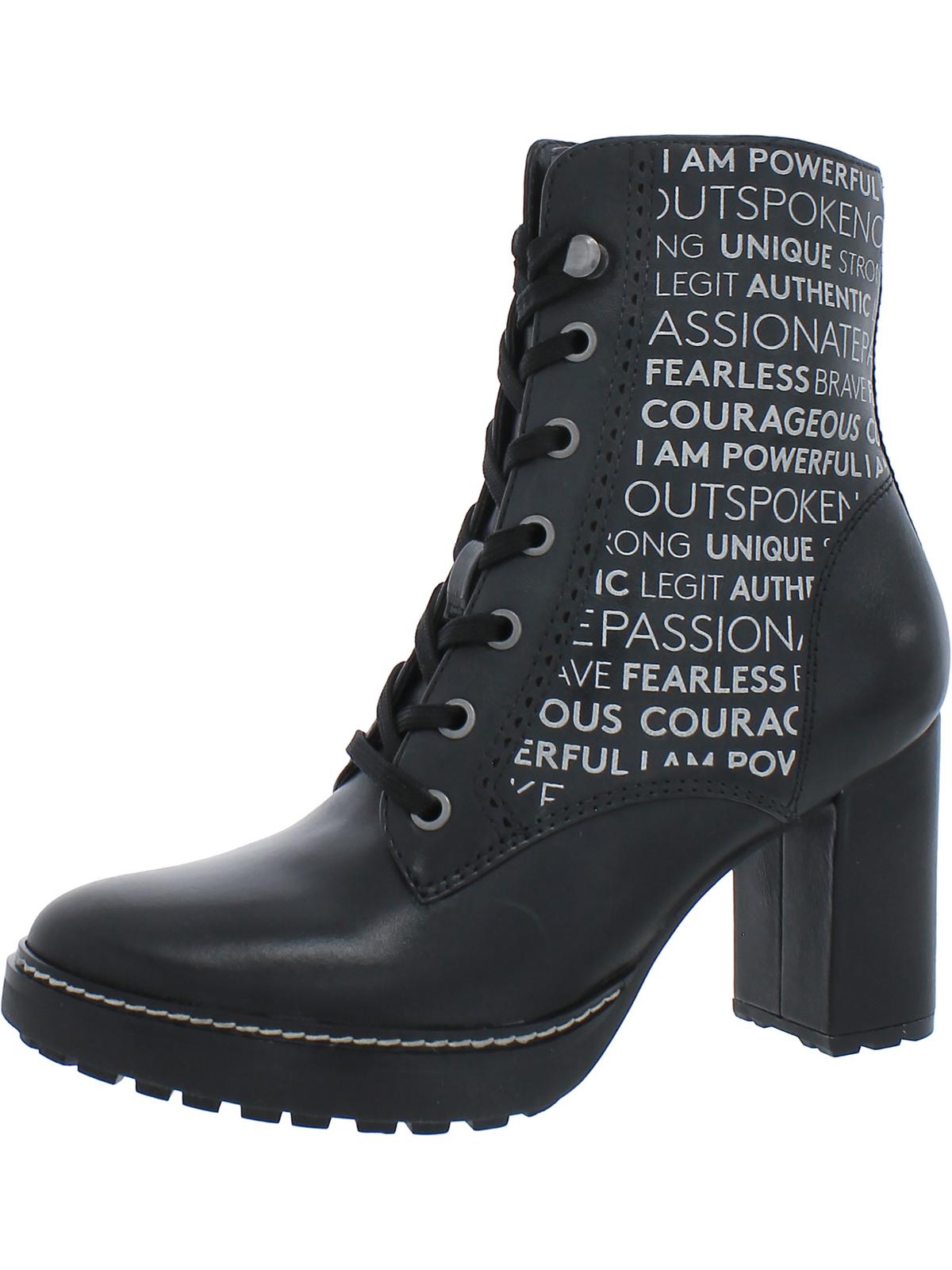 Callie Power Womens Leather Lugged Sole Ankle Boots 7271627620412