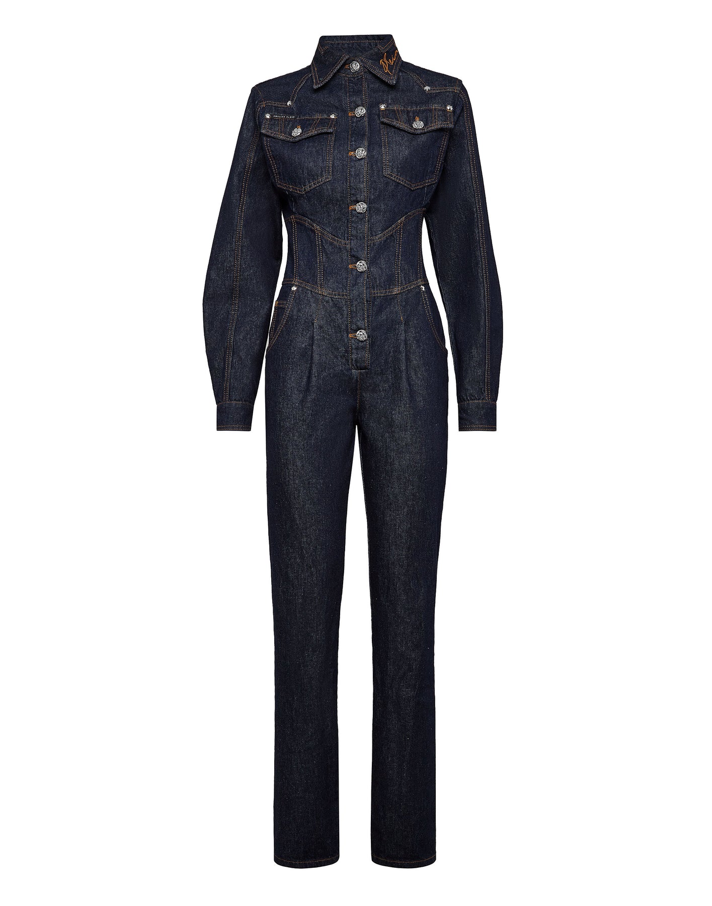 Denim Jumpsuit Chains 7808455213116