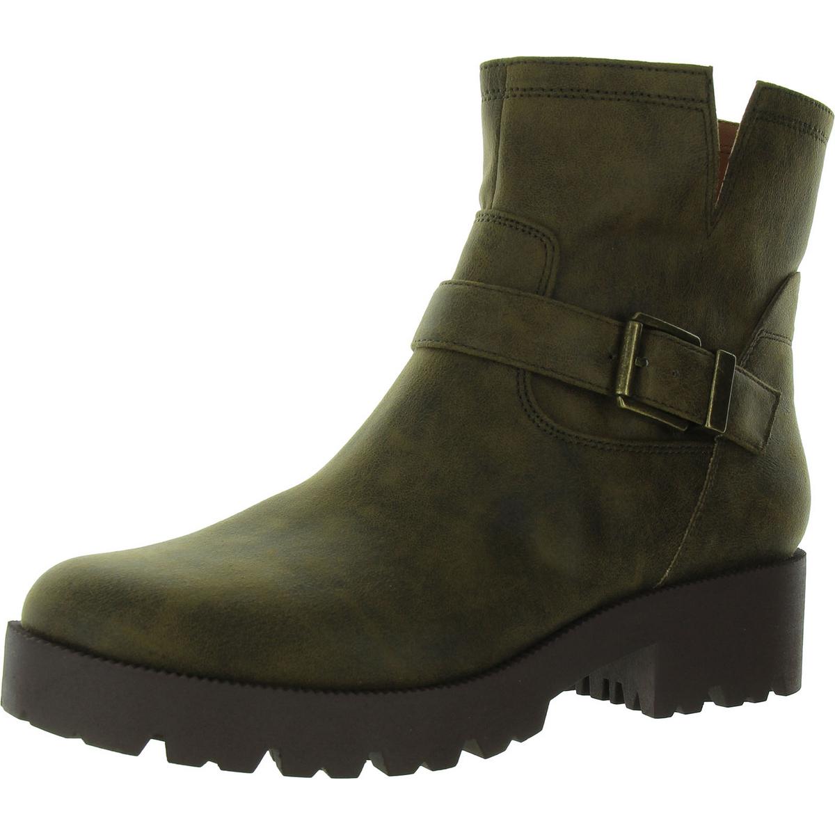 MILLER-2 Faux Leather Laceless Ankle Boots