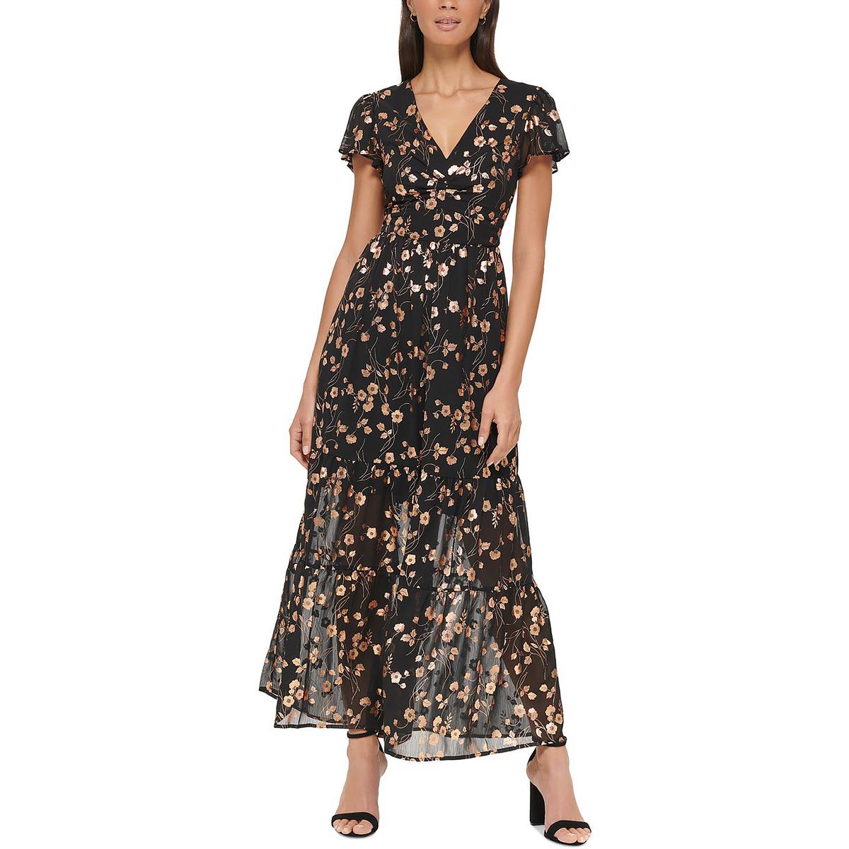 Metallic Long Maxi Dress