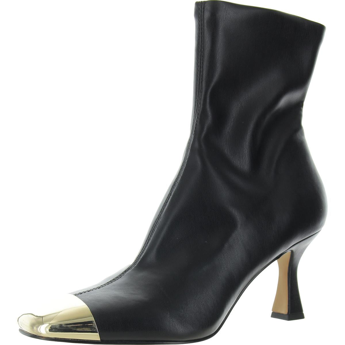 Glamor Metallic Faux Leather Booties