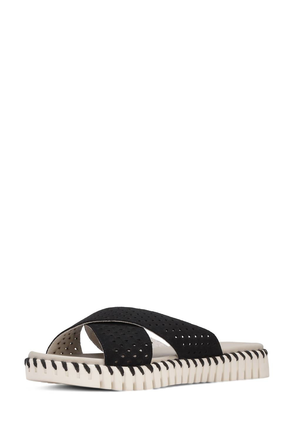 Tulip Criss-Cross Sandal In Black