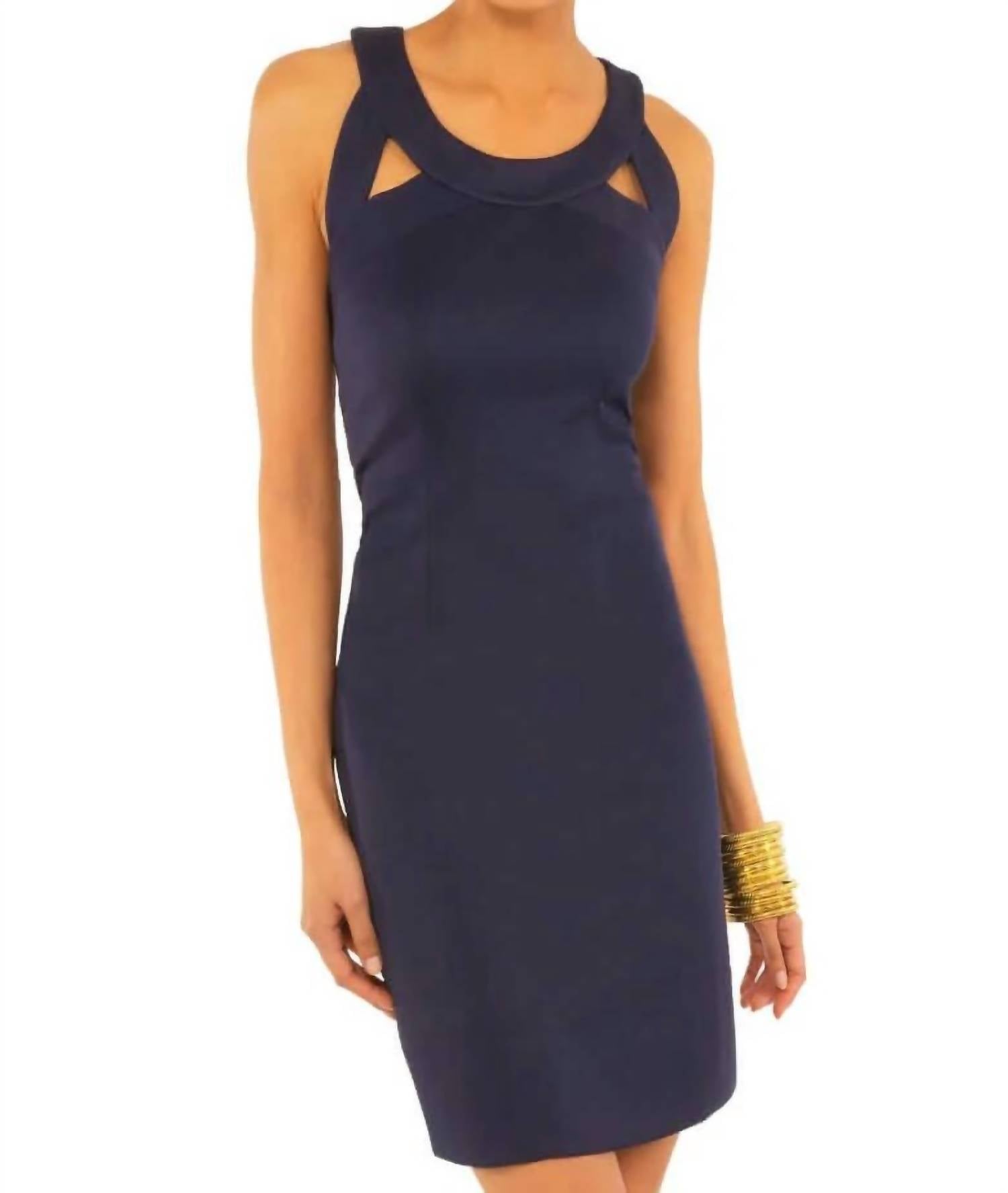Isosceles Dress In Solid Navy 7744982941756