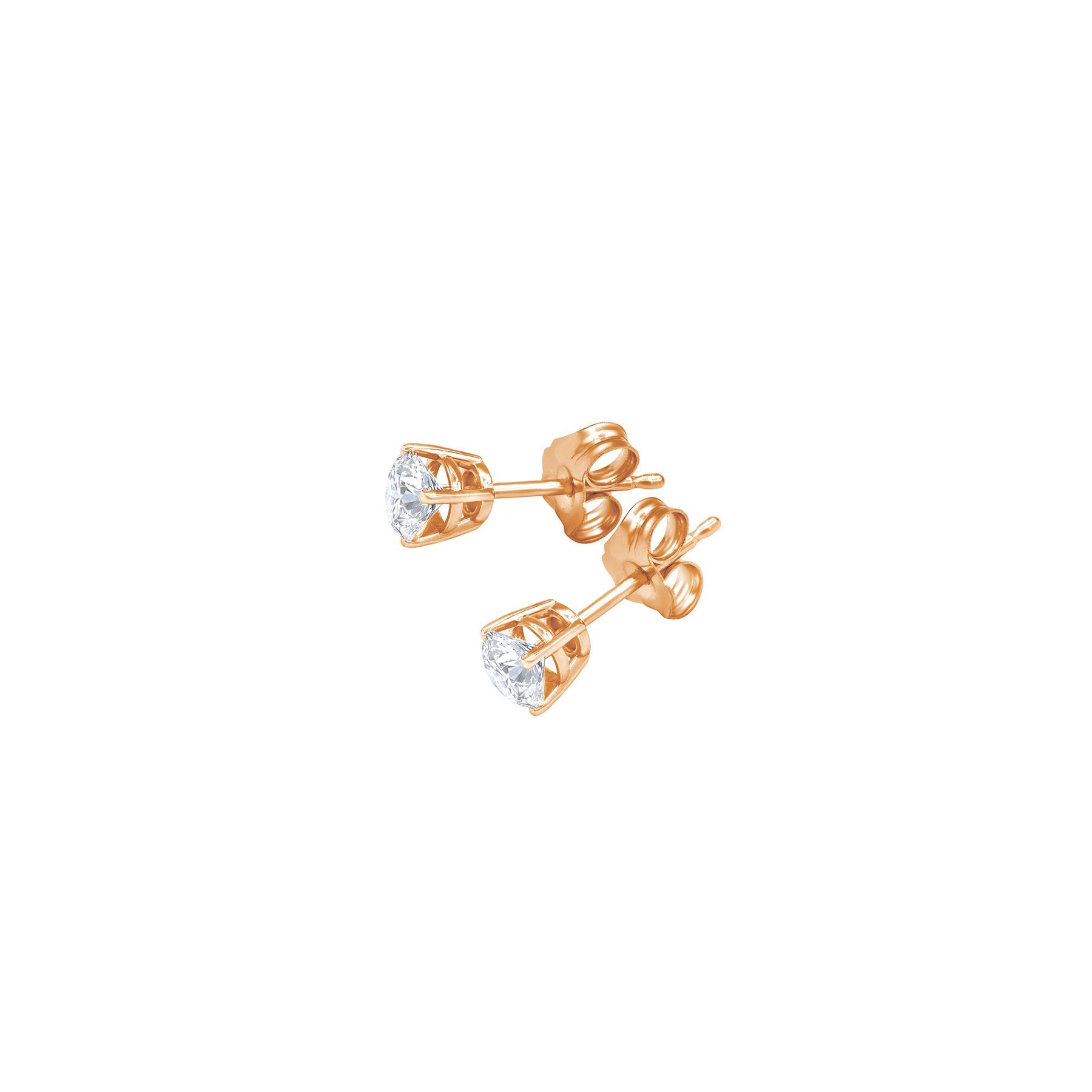 Earrings-STUDS, Diamond 14k RG Diana M 7261428252732
