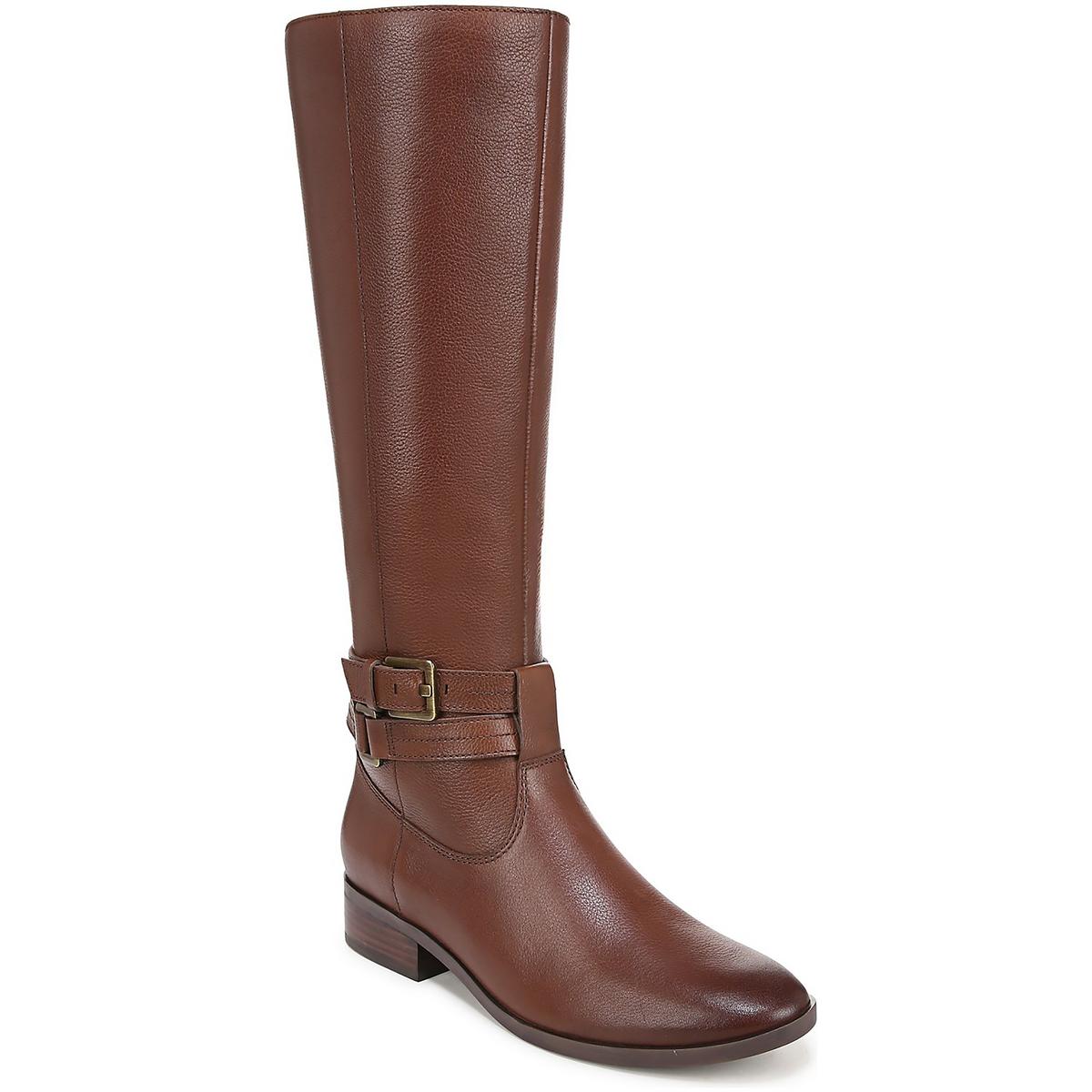 Rory Leather Buckle Knee-High Boots