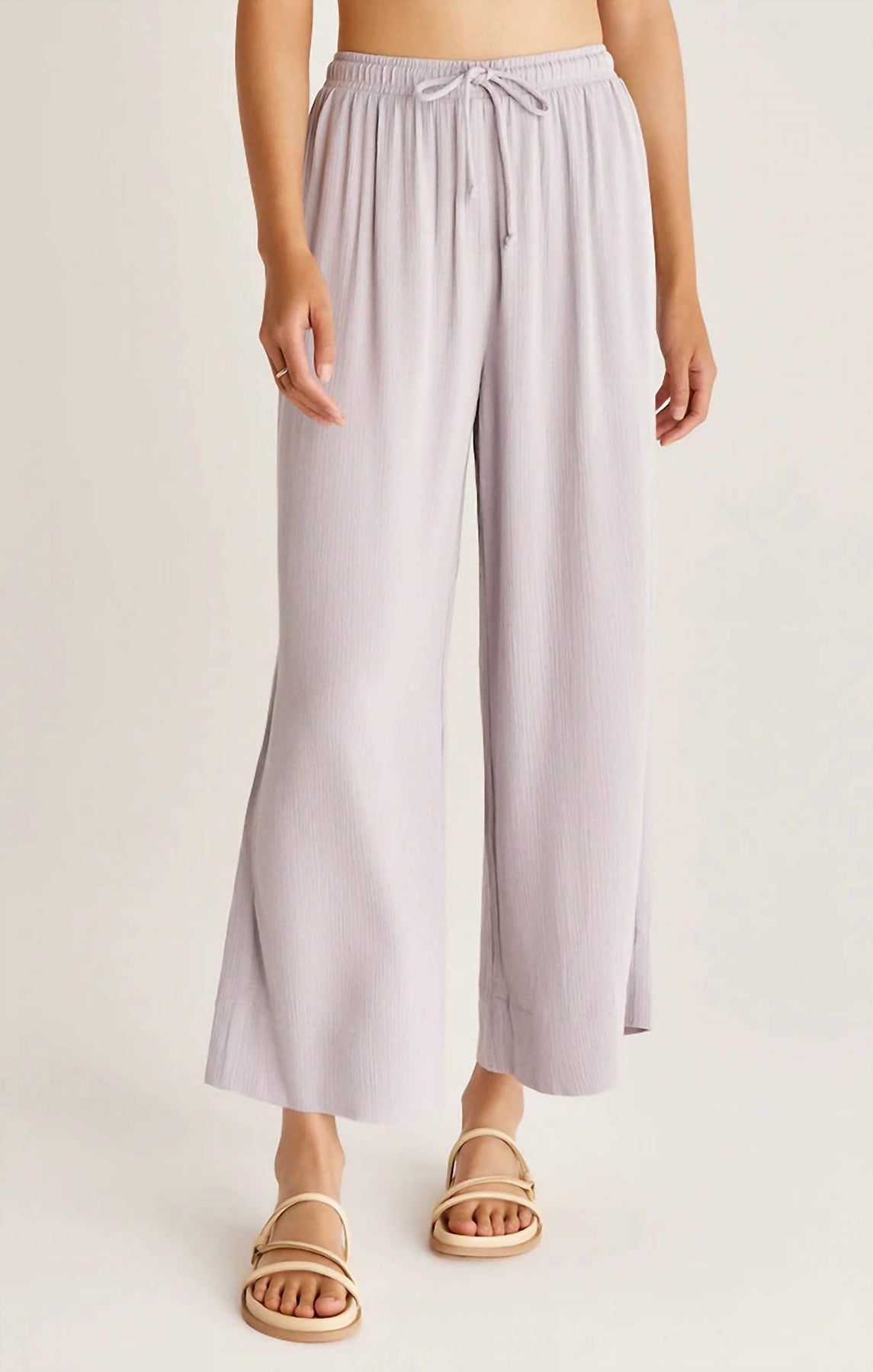 Whitesands Wide Leg Pants In Lavender Ash