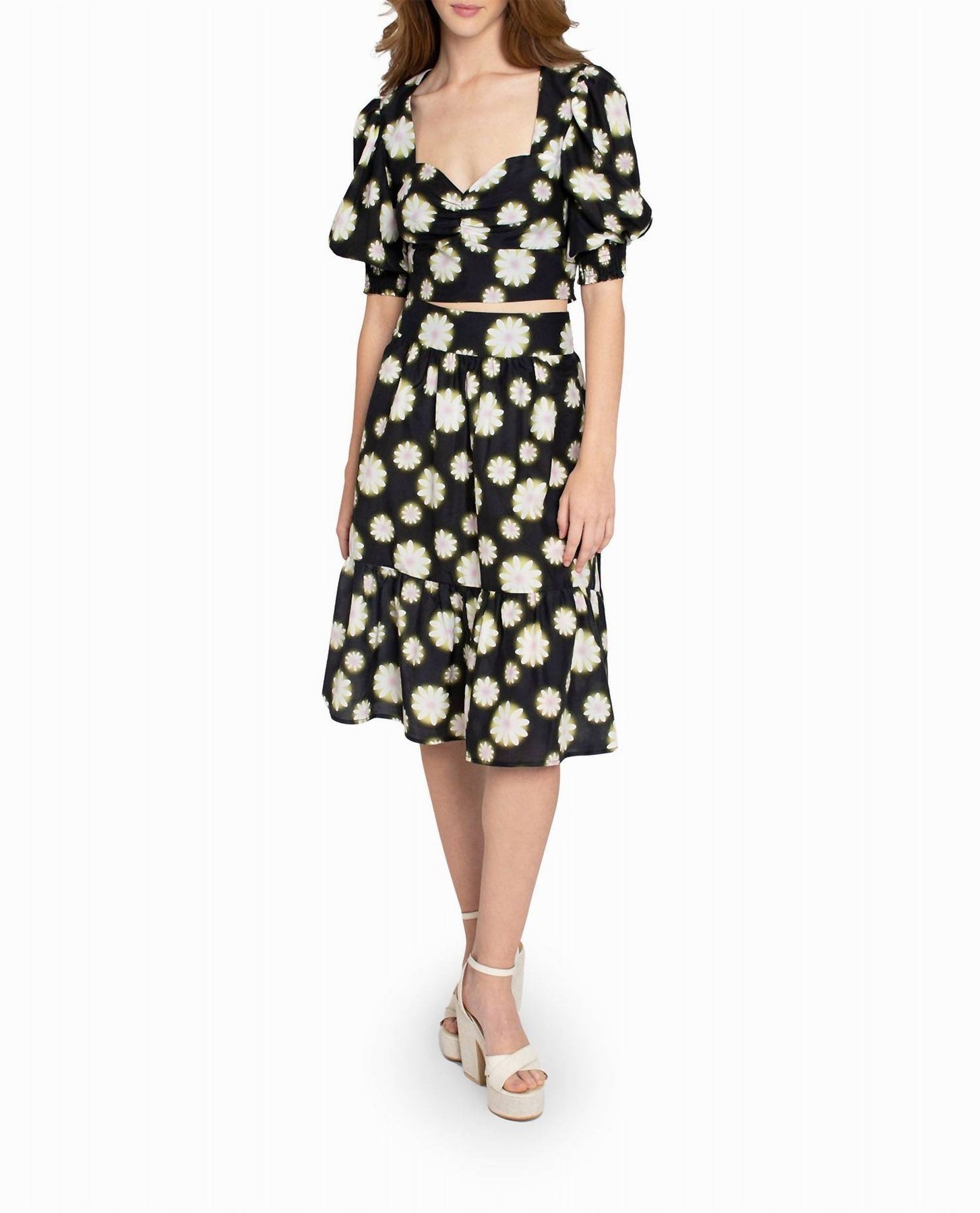 Hazy Daisy Cotton Sweetheart Top 7686653083708