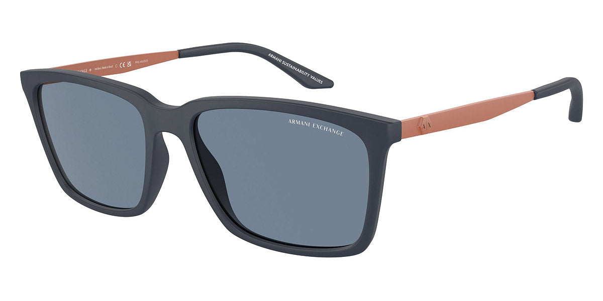 Armani Exchange Men's 57mm Matte Blue Sunglasses 7830728441916