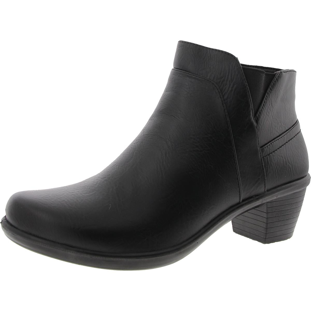 Mindy Solid Leather Booties