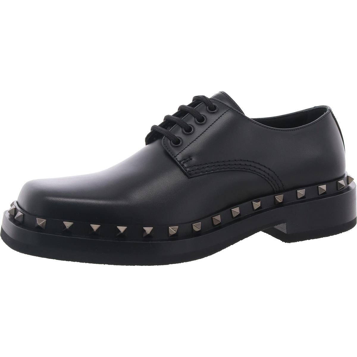 Studded Leather Oxfords