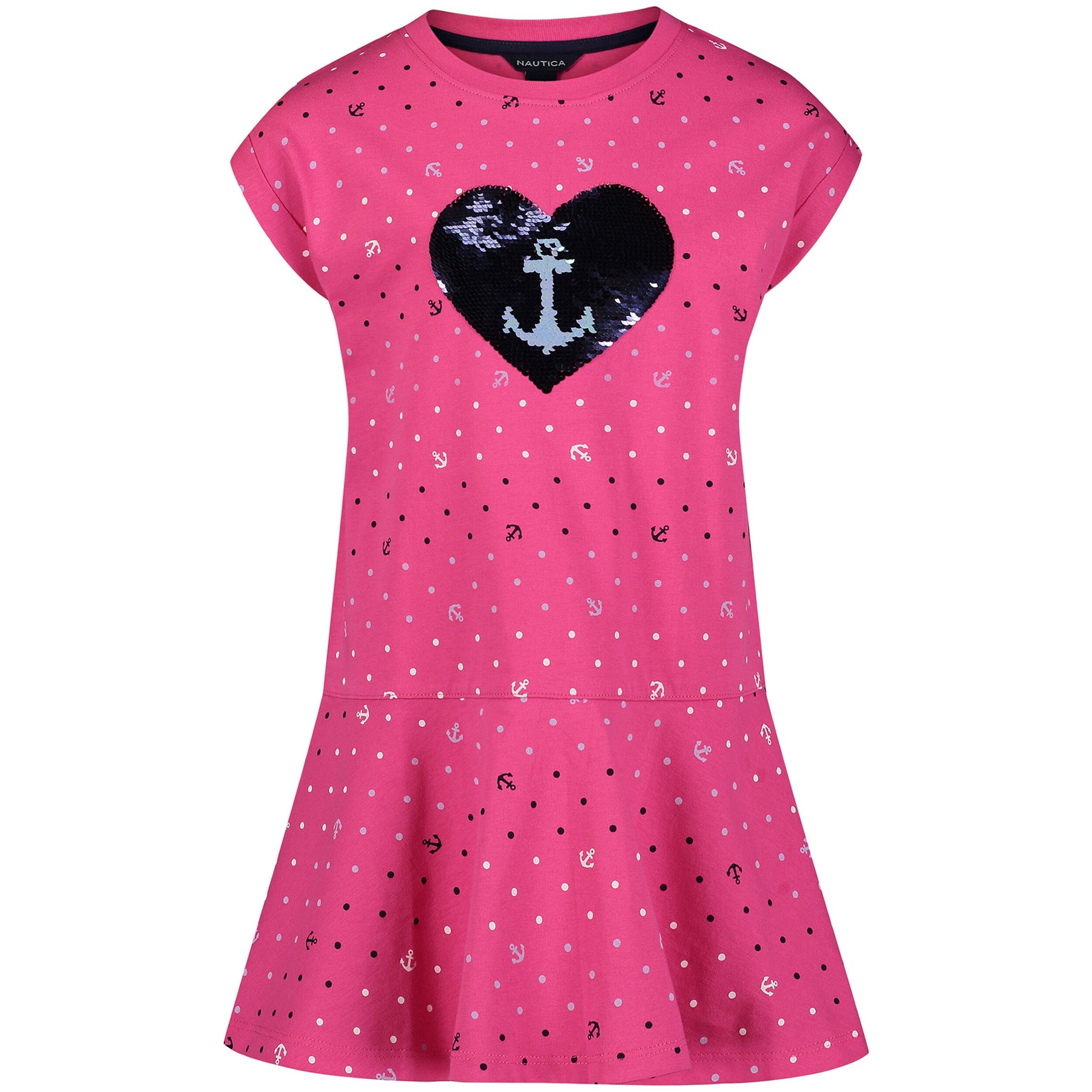 Nautica Little Girls Printed Peplum Dress (4-6X)