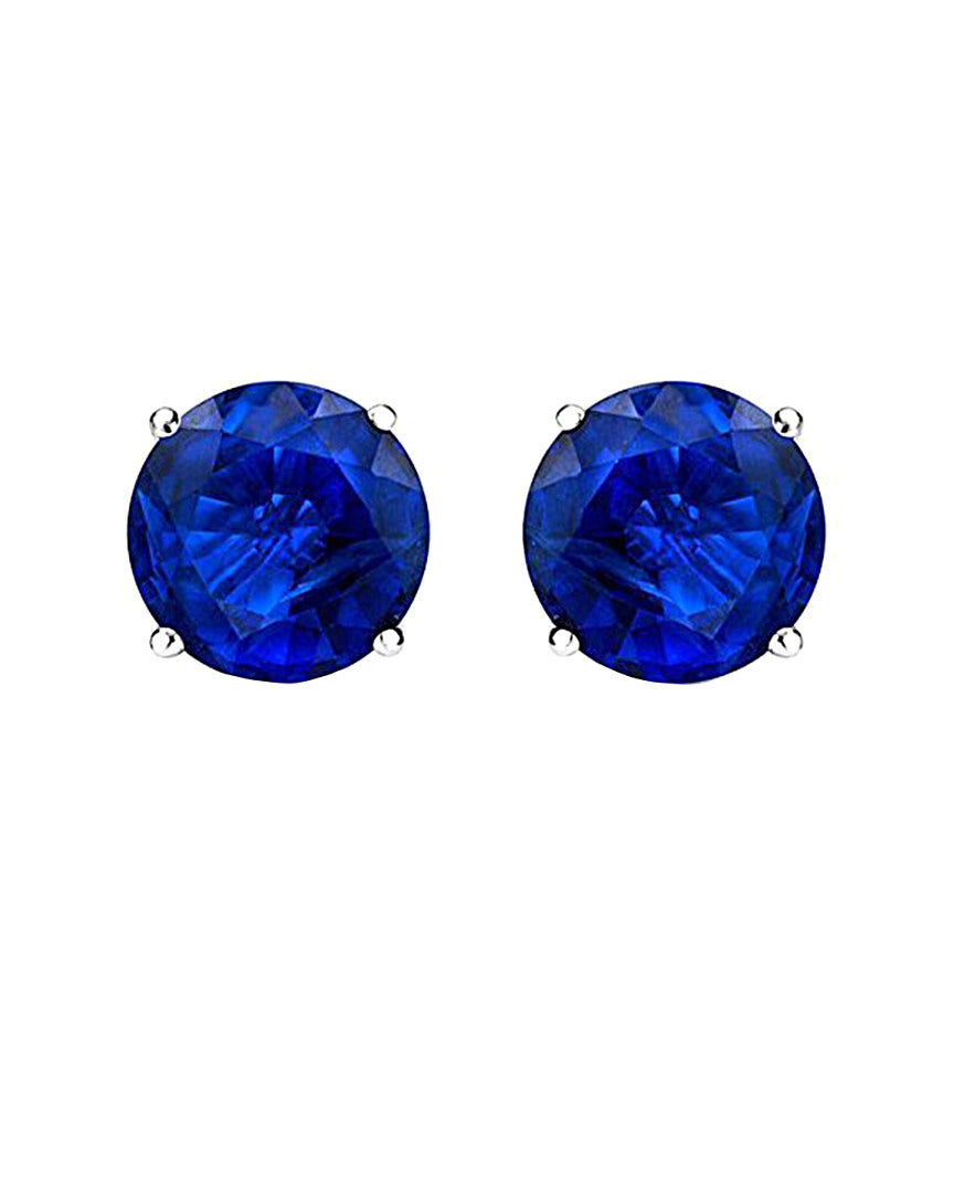 14kt white gold sapphire stud earrings containing 1.00 cts tw 7261436870716