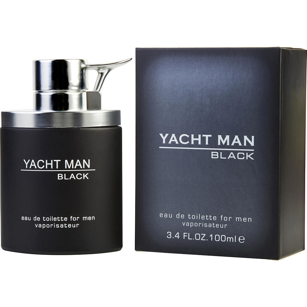 Yacht Man Black By Myrurgia Edt Spray 3.4 Oz Men 7808540115004
