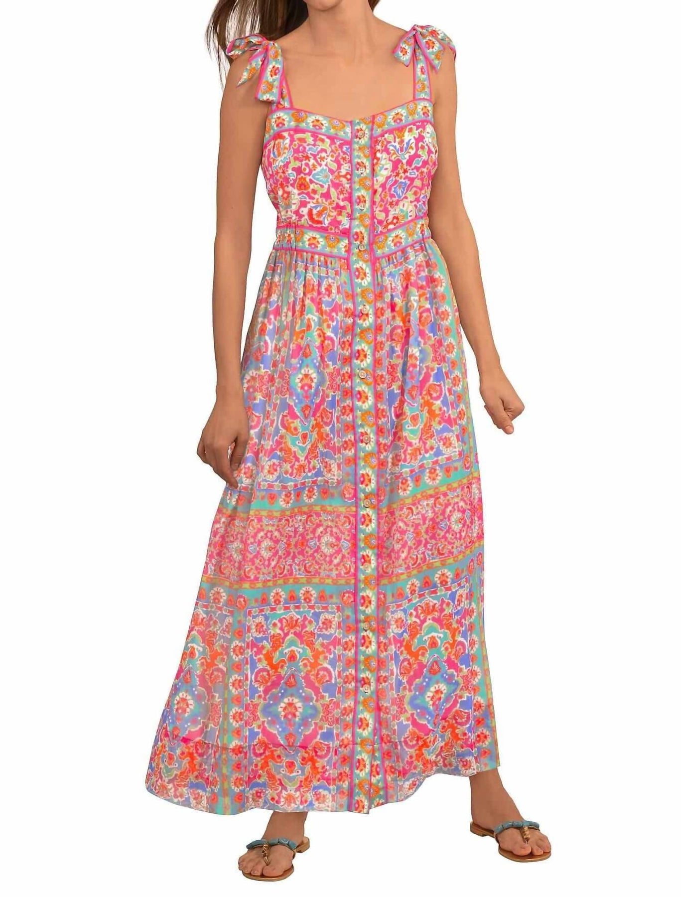 Fun In The Sun Dress In Watteau Turquoise 7744977862716