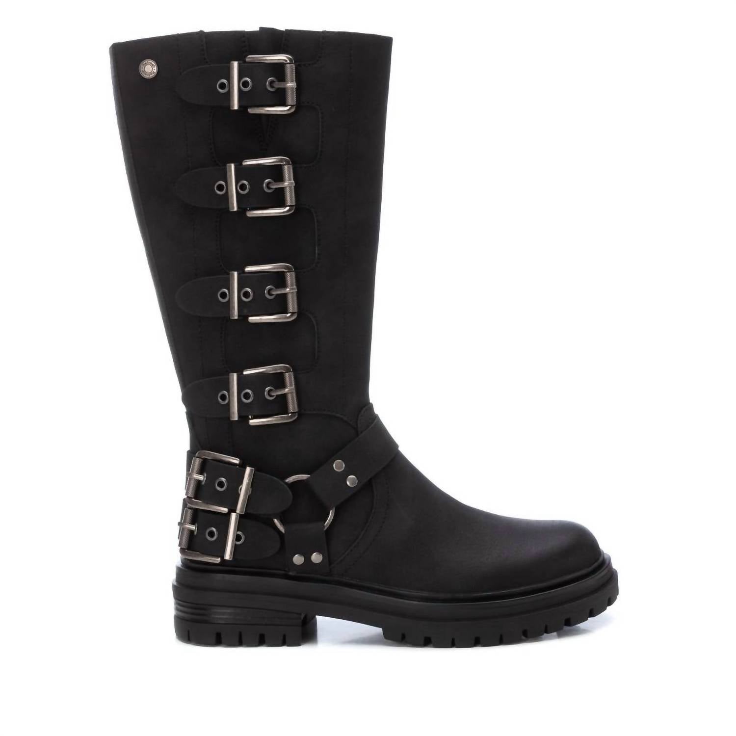 Women's Faux Leather Boots In Black 7802157498428