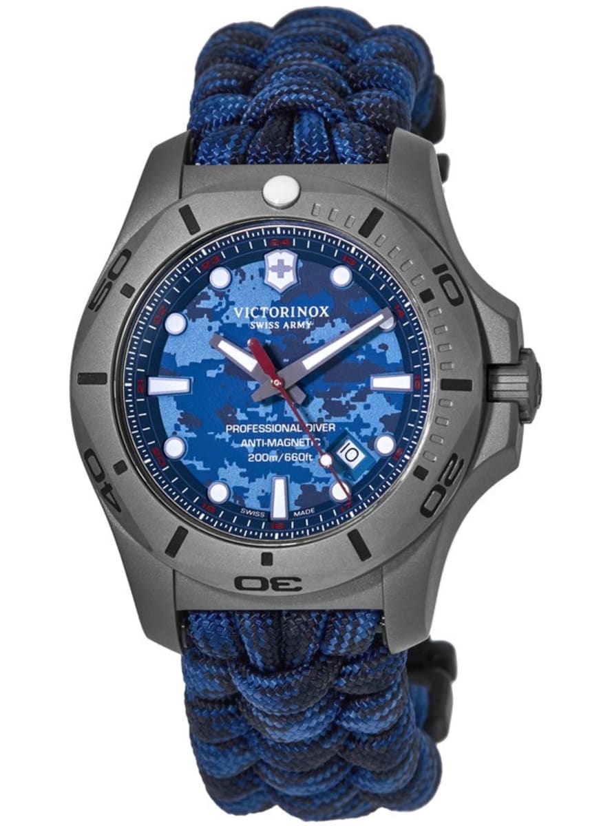Victorinox Swiss Army I.N.O.X. Professional Diver Titanium 45mm Quartz Blue Dial 241813