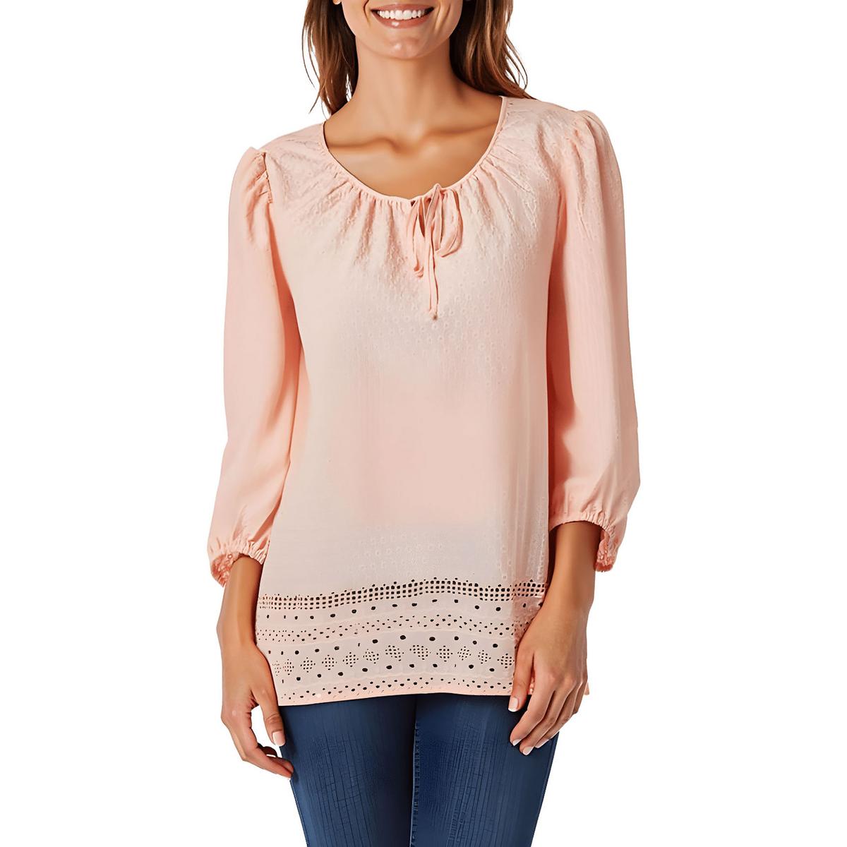 Eyelet Cotton Blouse