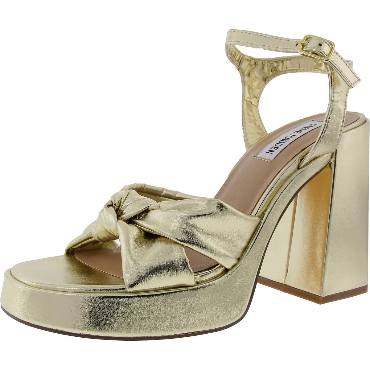 Acceptance Faux Leather Ankle Strap Platform Heels