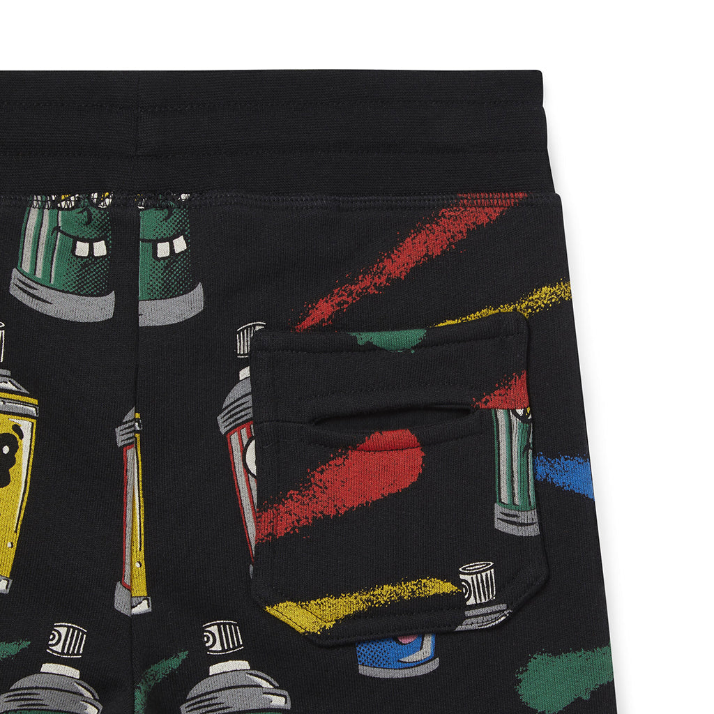 Black Spray Can Joggers