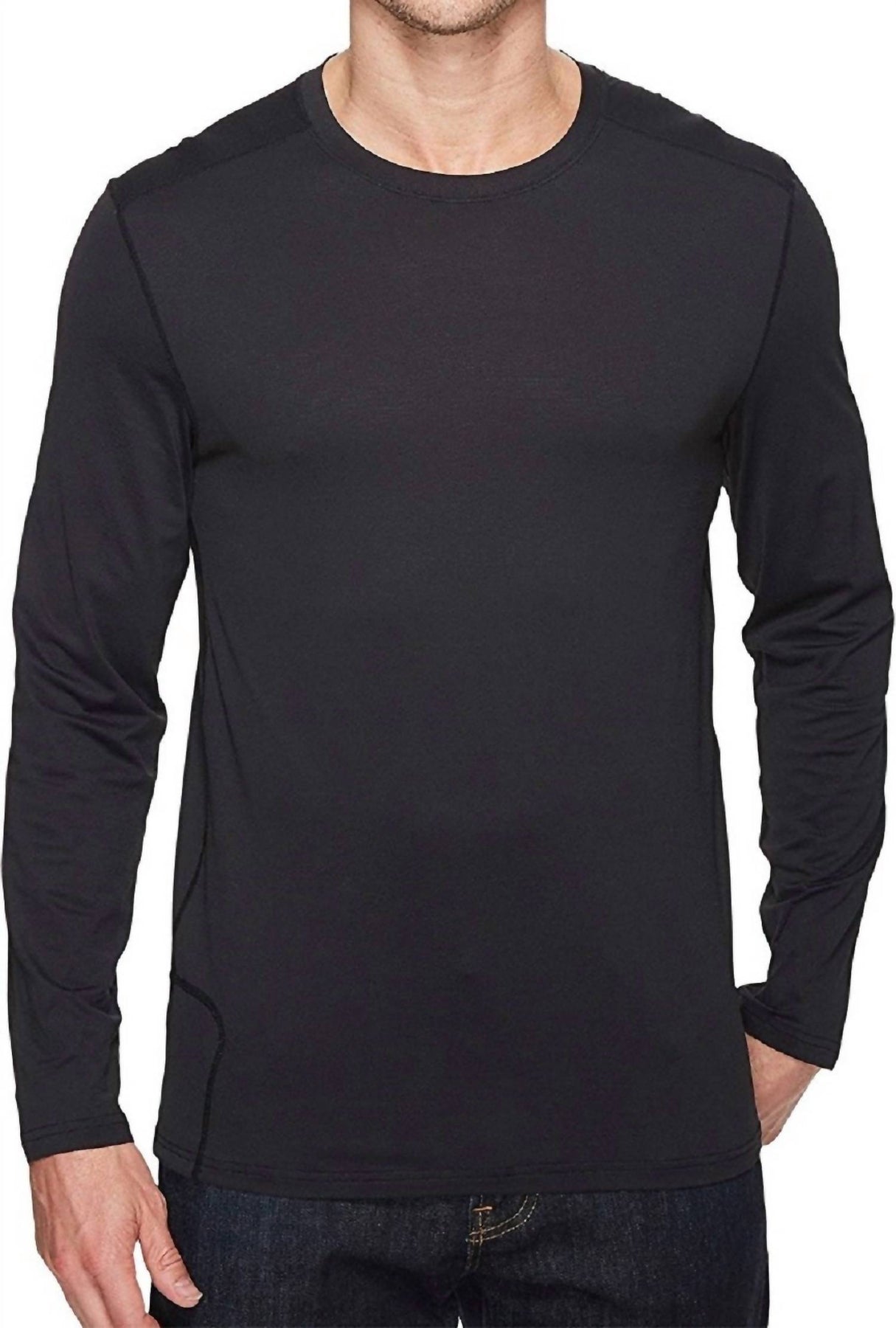 Give-N-Go Performance Base Layer Crew Tee In Black 7263407865916