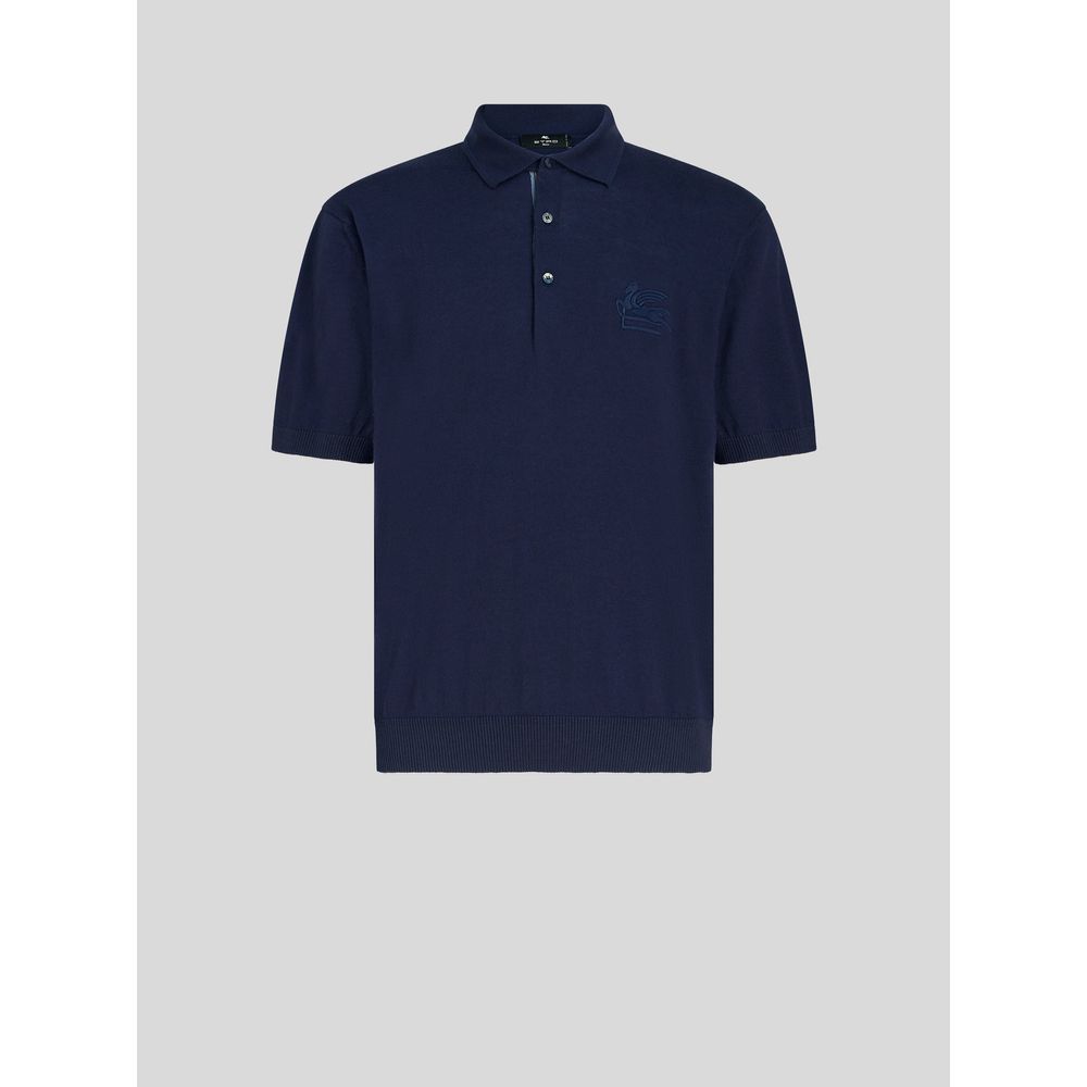 CASHMERE AND COTTON POLO SHIRT WITH LOGO 7826218582076