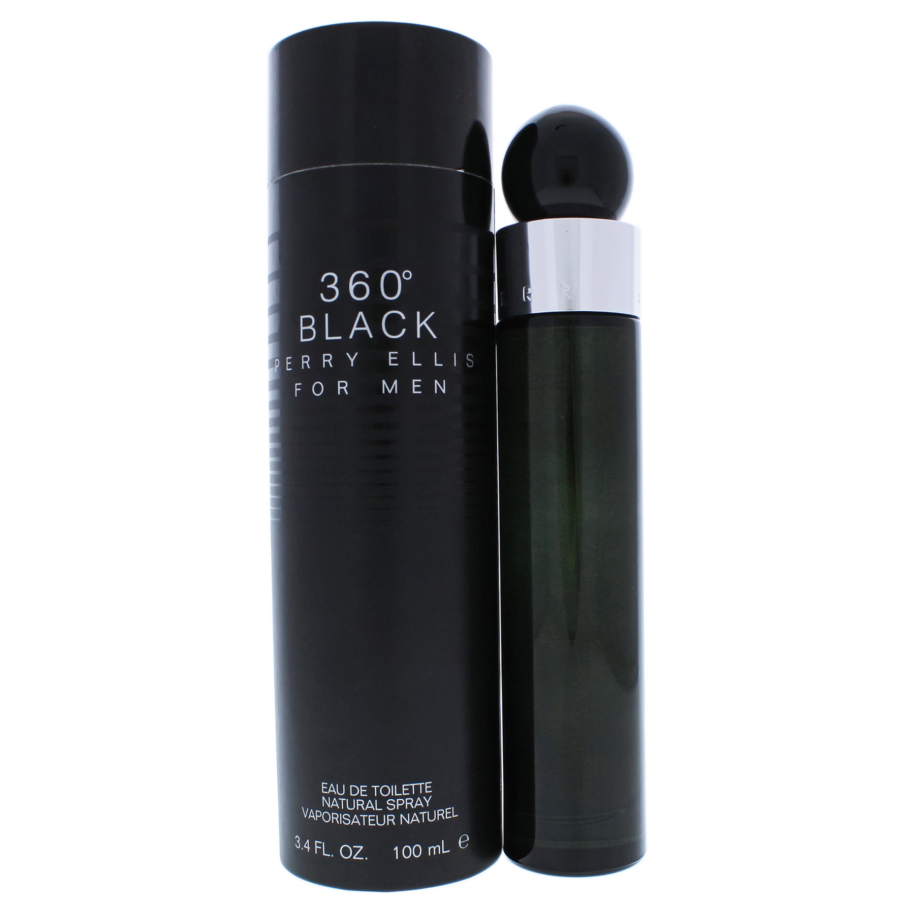 360 Black by Perry Ellis for Men - 3.4 oz EDT Spray 7830893199420