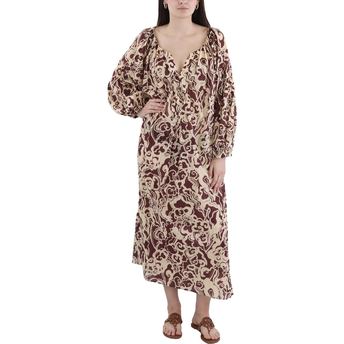 Printed Cotton Shift Dress