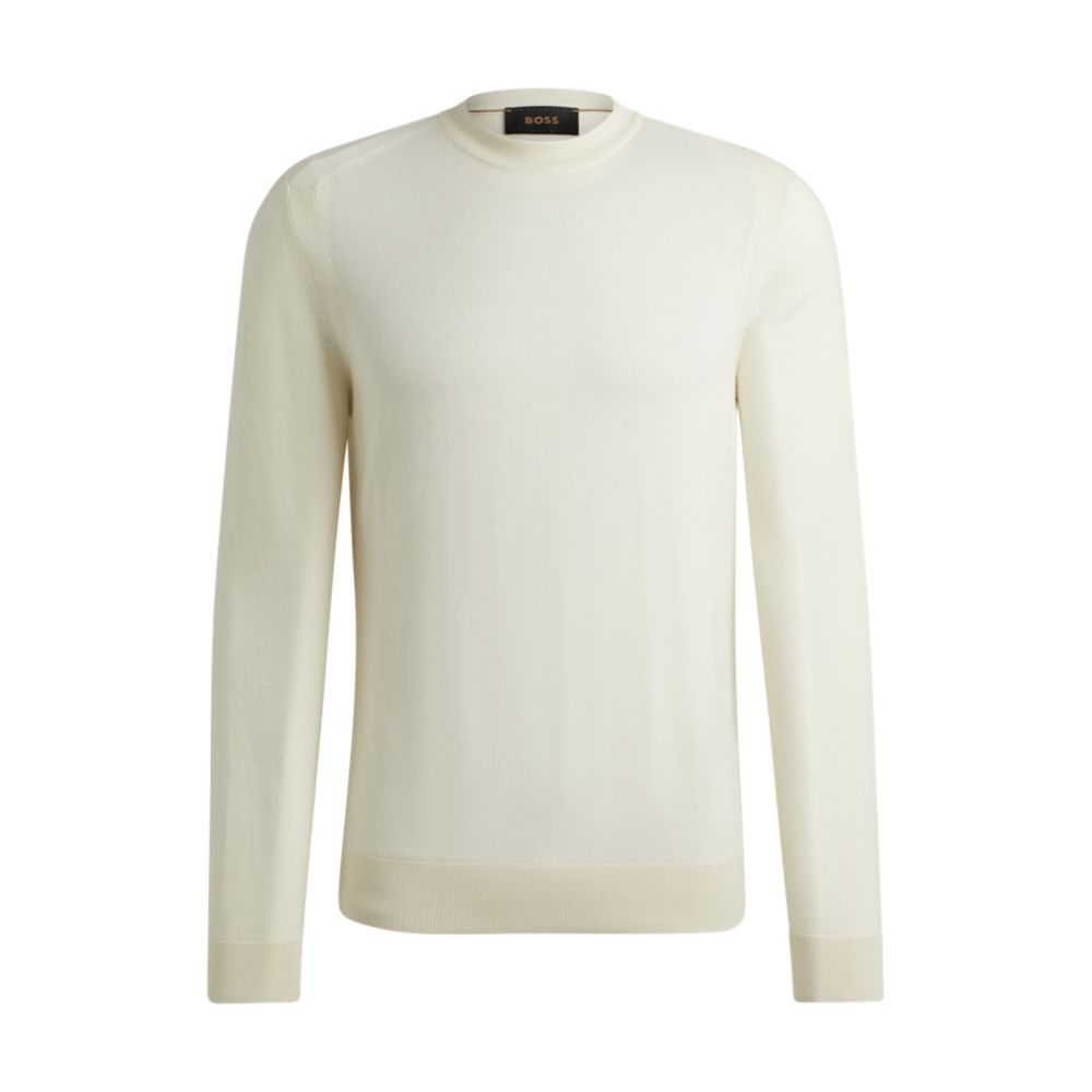 Regular-fit sweater in wool, silk and cashmere