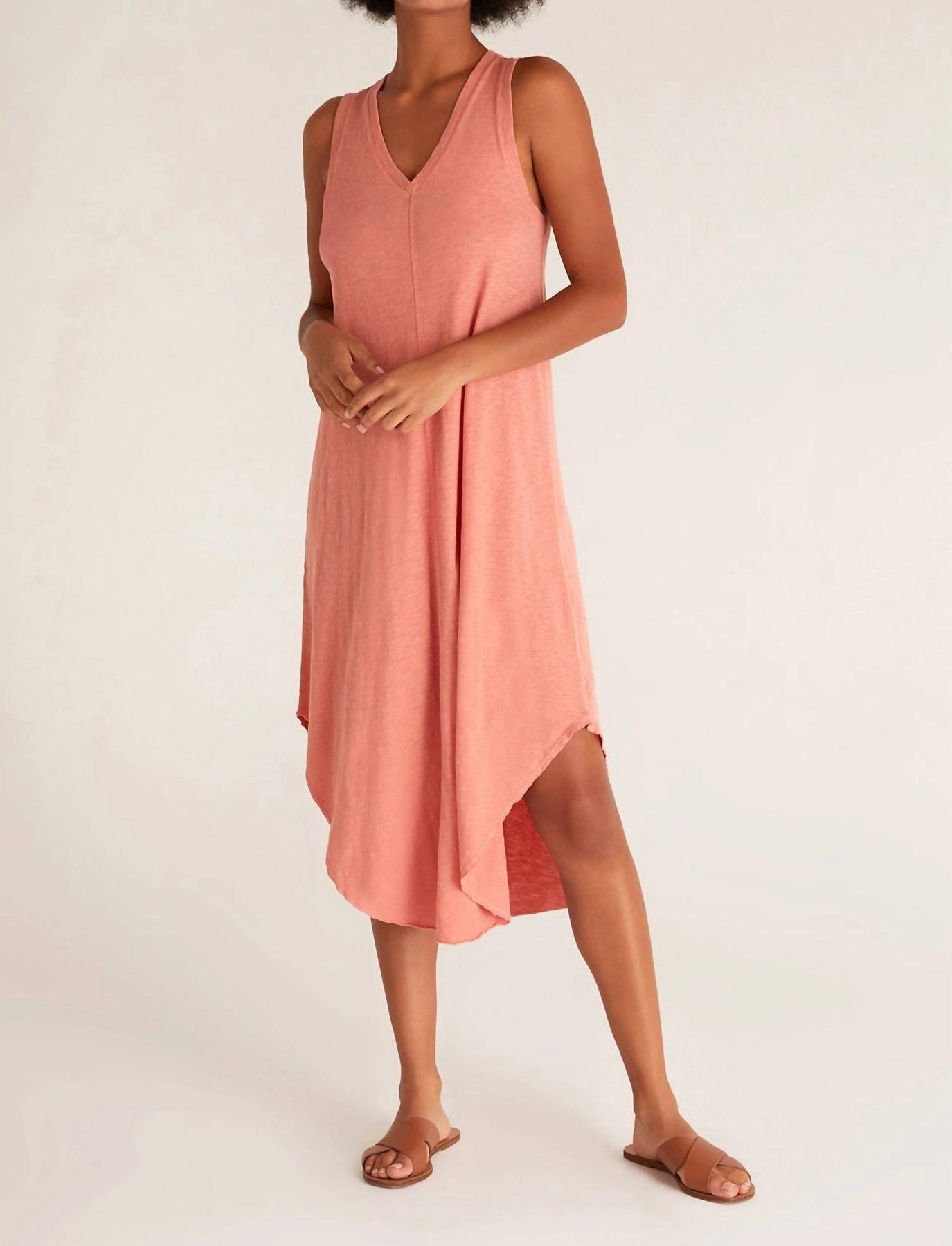 Reverie Midi Dress In Canyon Rose 7259003617340