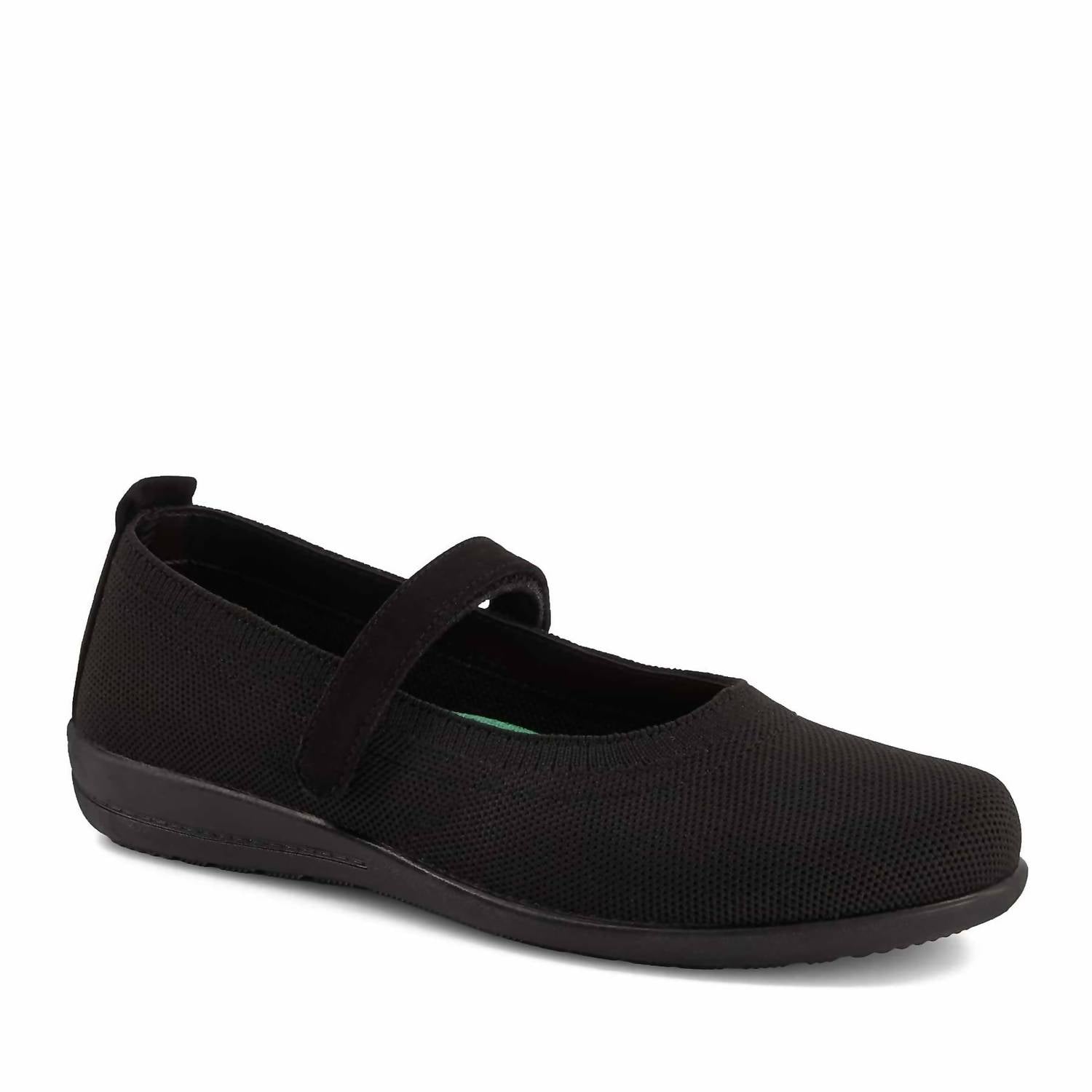 Women's Comfort Mary Janes Textile Shoes In Black 7800785698876