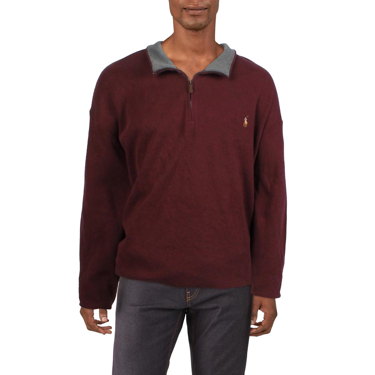 Big & Tall Zipper Cotton Sweatshirt