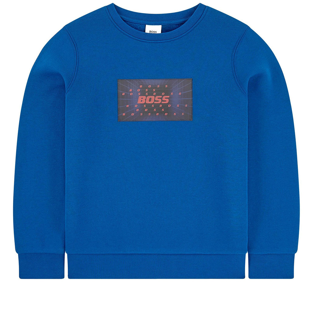 Electric Blue Techno Logo Sweatshirt
