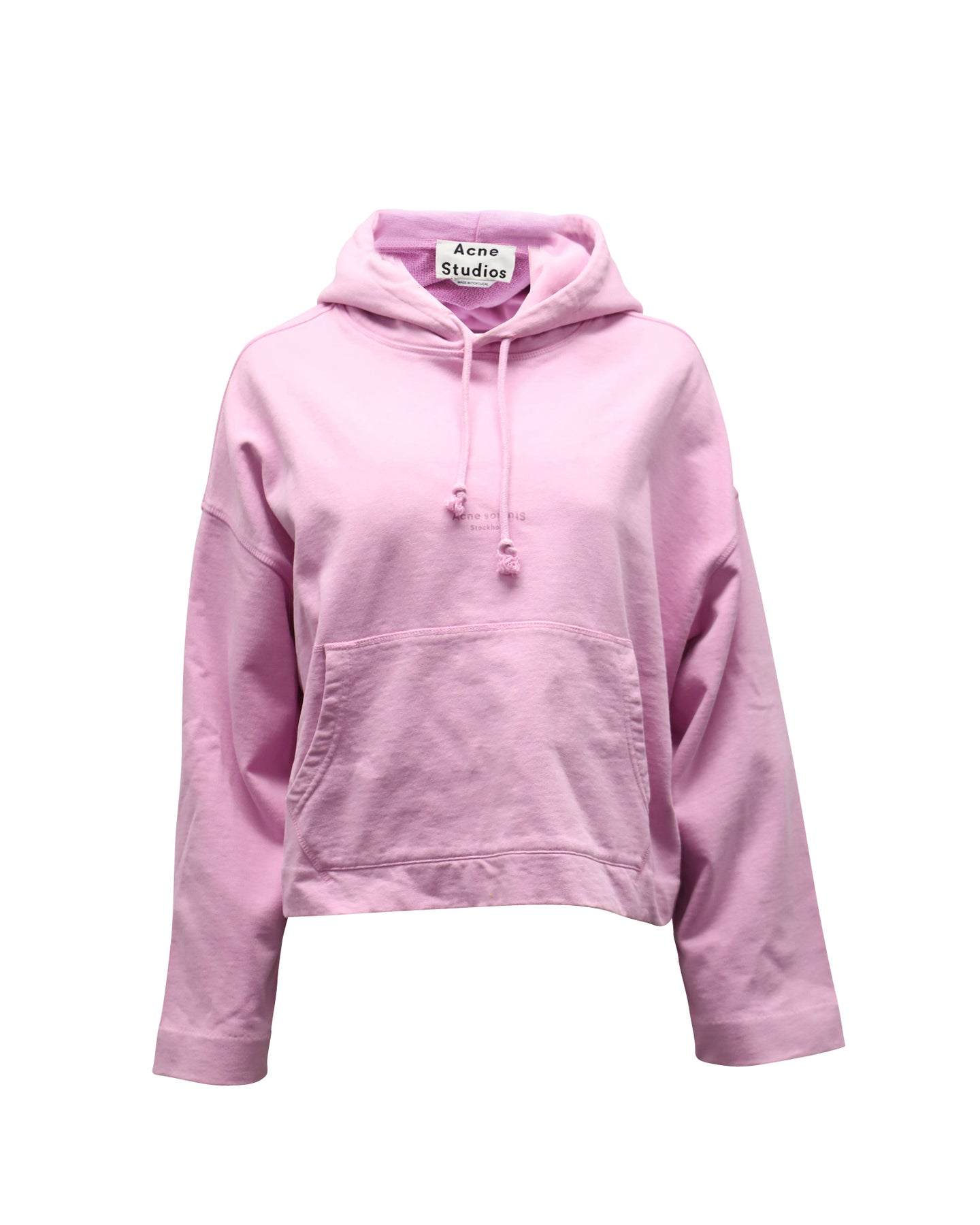 Acne Studios Hooded Sweater in Pink Cotton 7771801452604