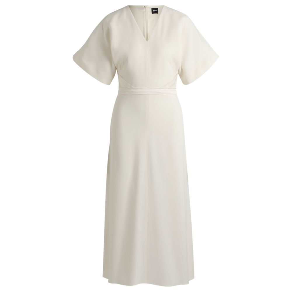 V-neck dress with waist detail