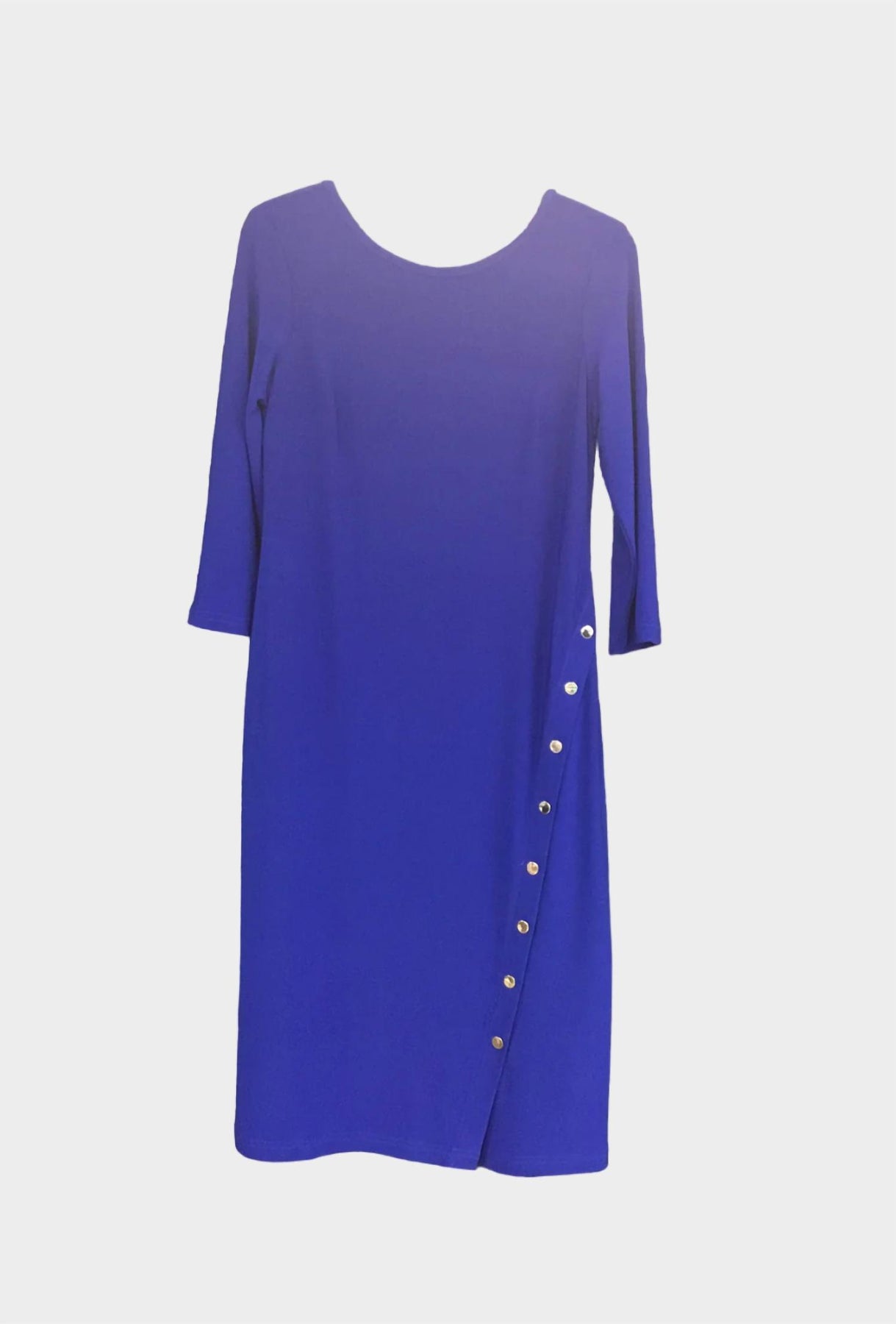 Women's Rivet Detail Dress In Royal Sapphire 7802113556540