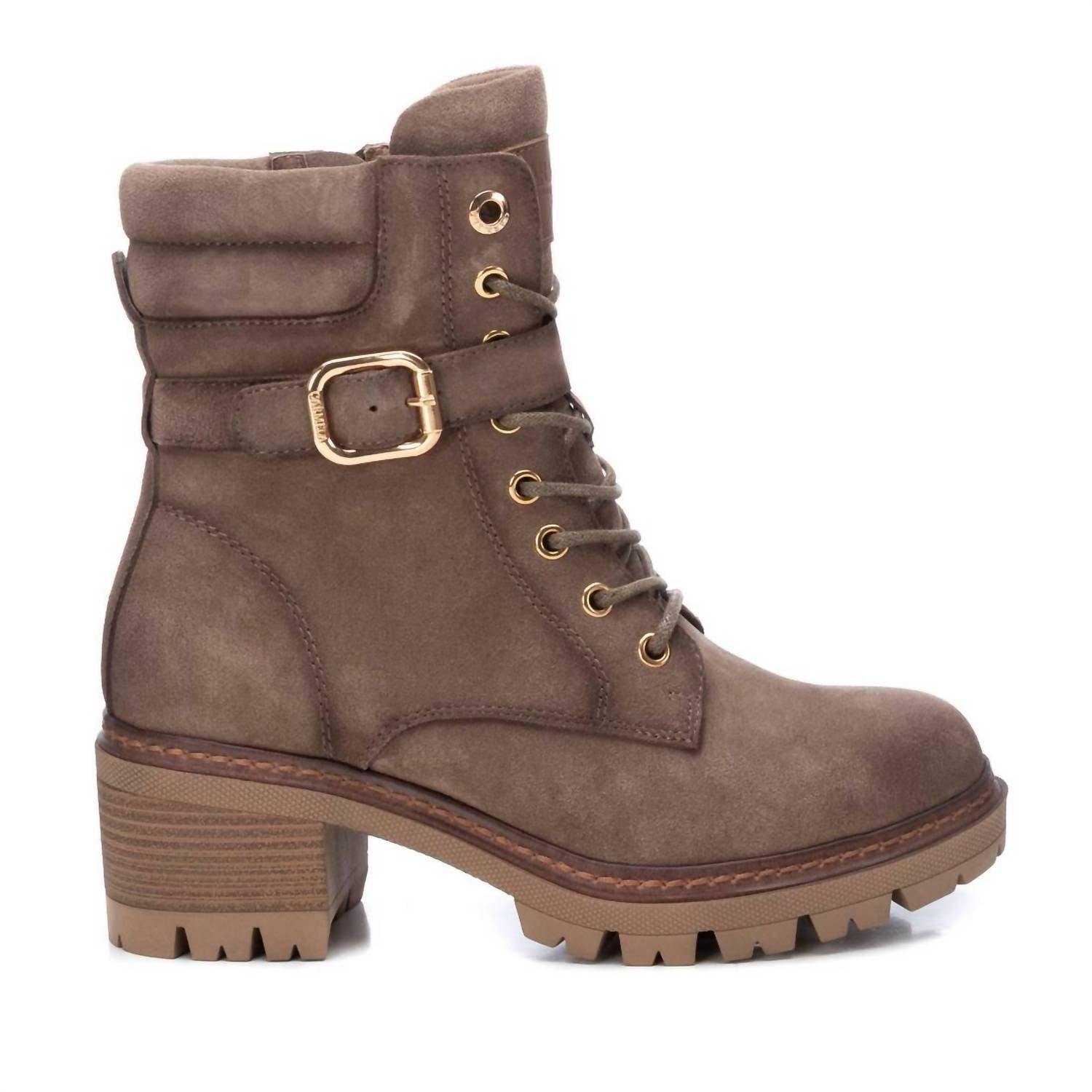 Women's Carmela Suede Booties In Taupe