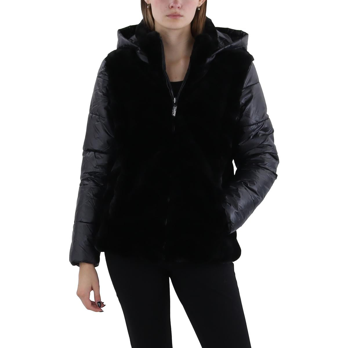 Faux Fur Puffer Faux Fur Coat