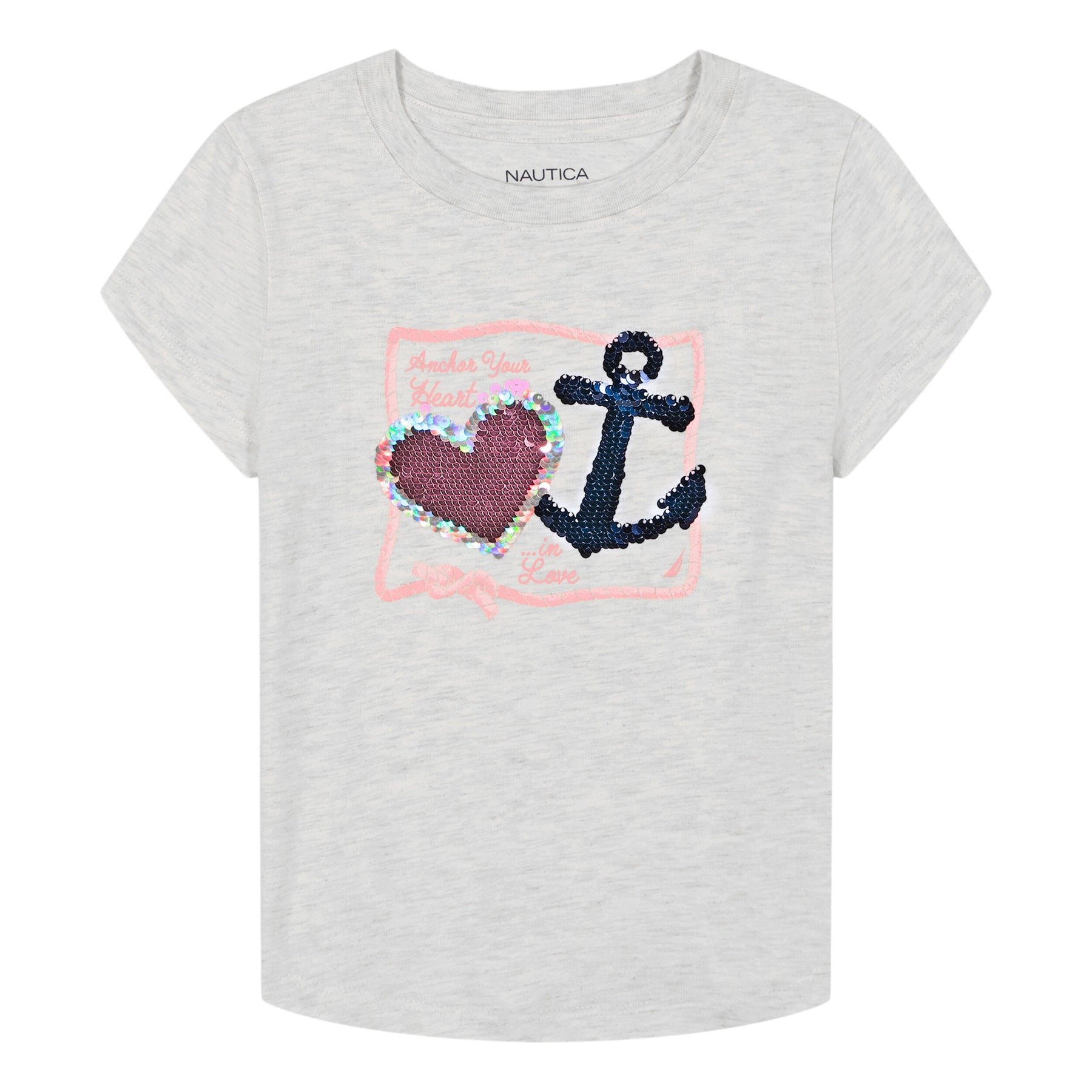 Nautica Girls' Anchor Heart T-Shirt (7-16)