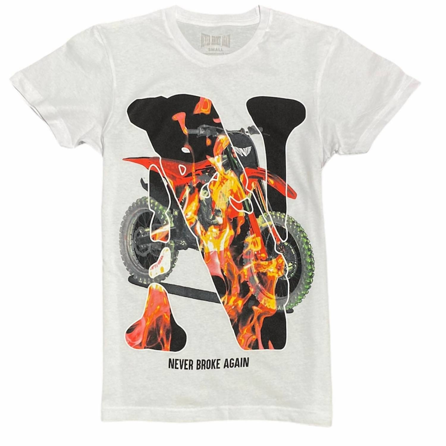 Men's Dirt Bike T-Shirt In White 7760263020604