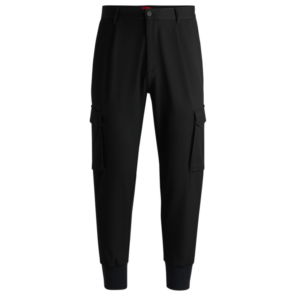 Slim-fit trousers in stretch gabardine
