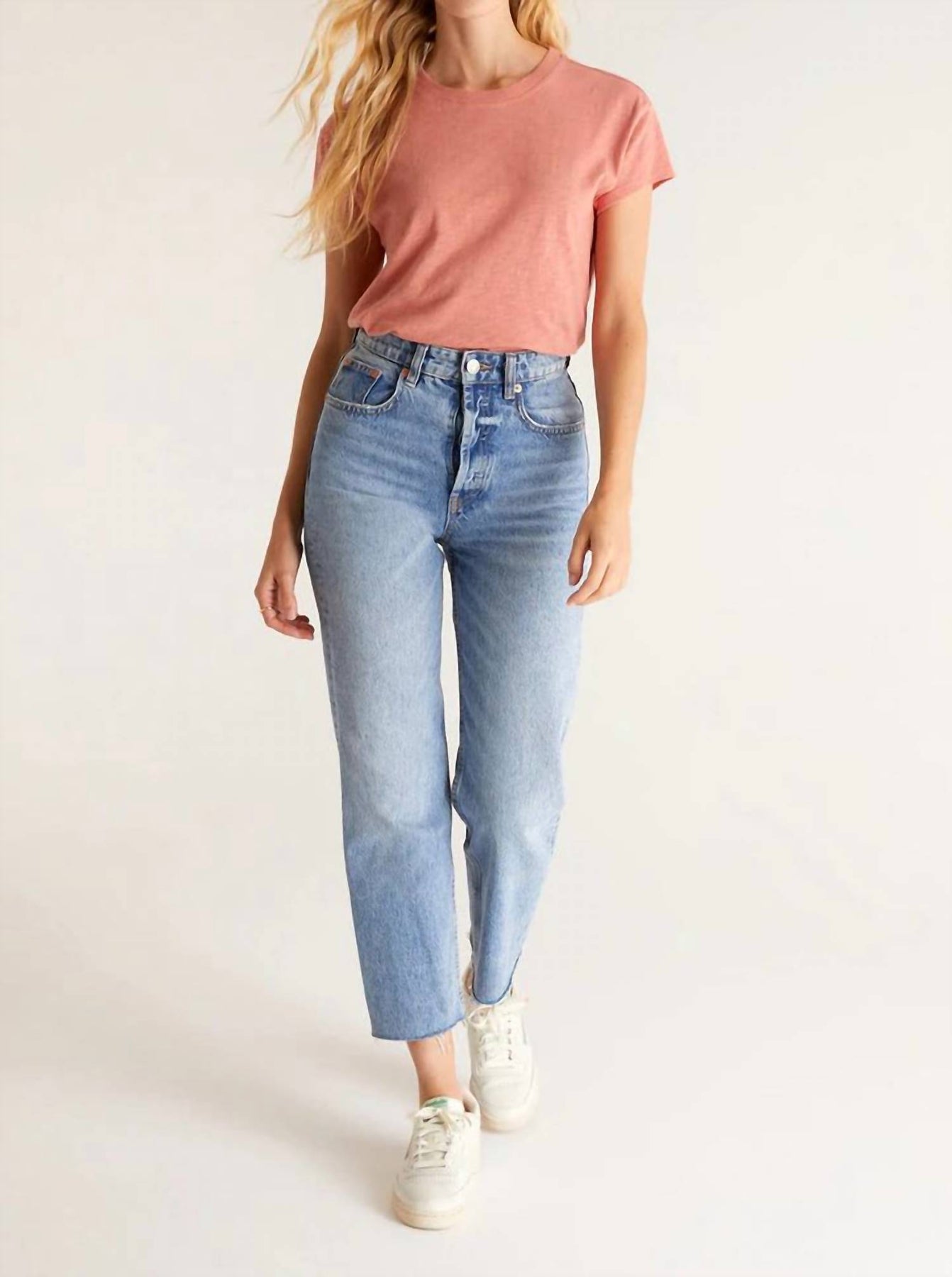 Modern Slub Tee In Canyon Rose